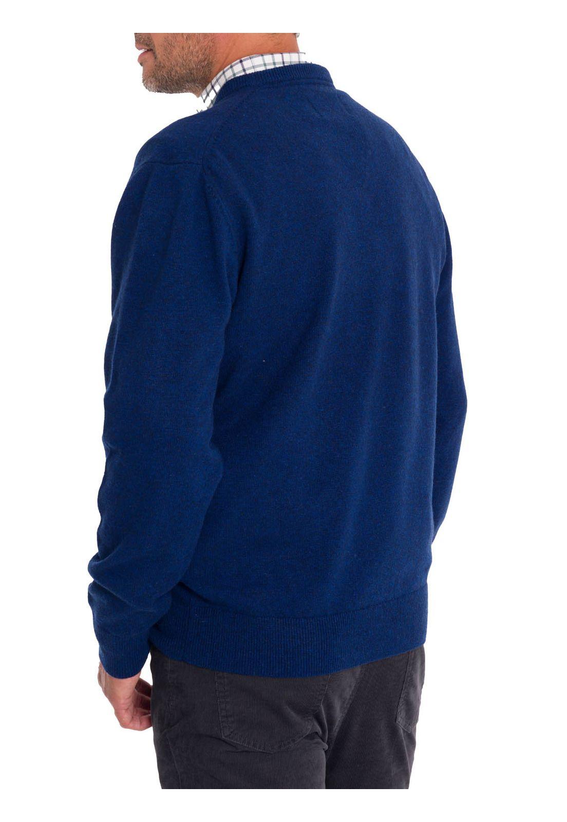 Chaleco Lana Hombre Swinv Azul-6