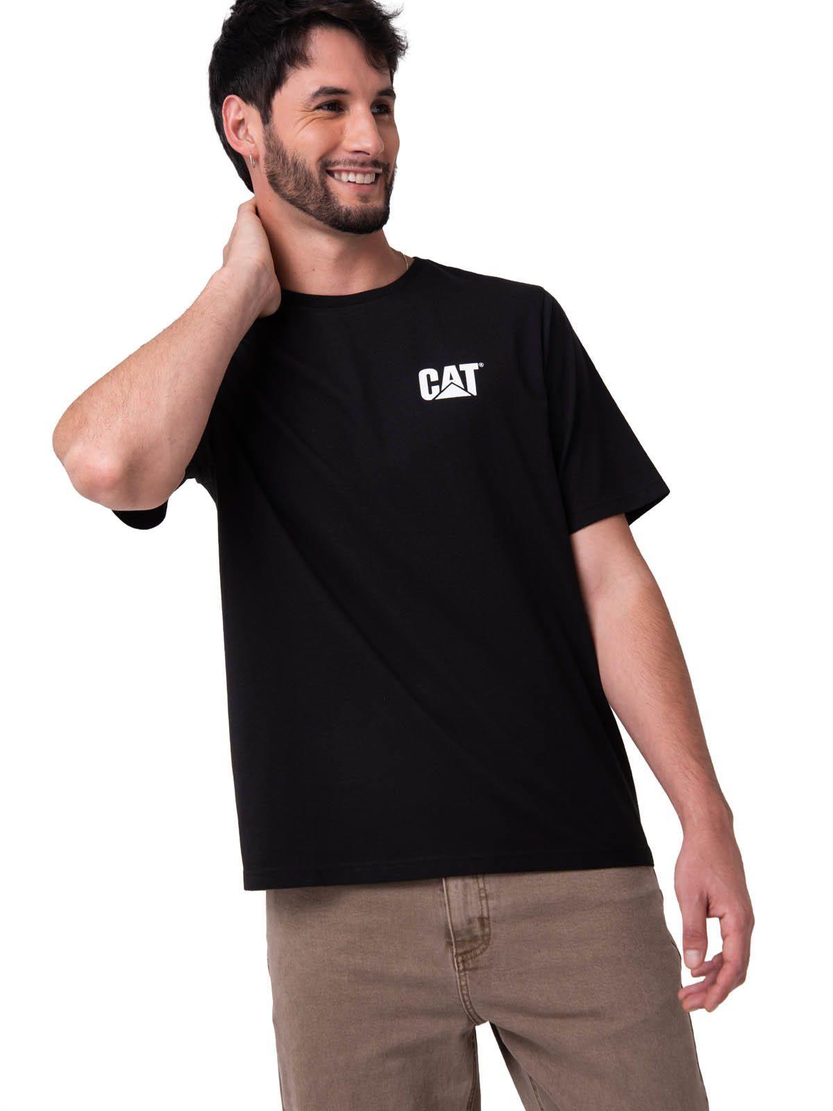 Polera Manga Corta Hombre Moto Diseño Negro-0