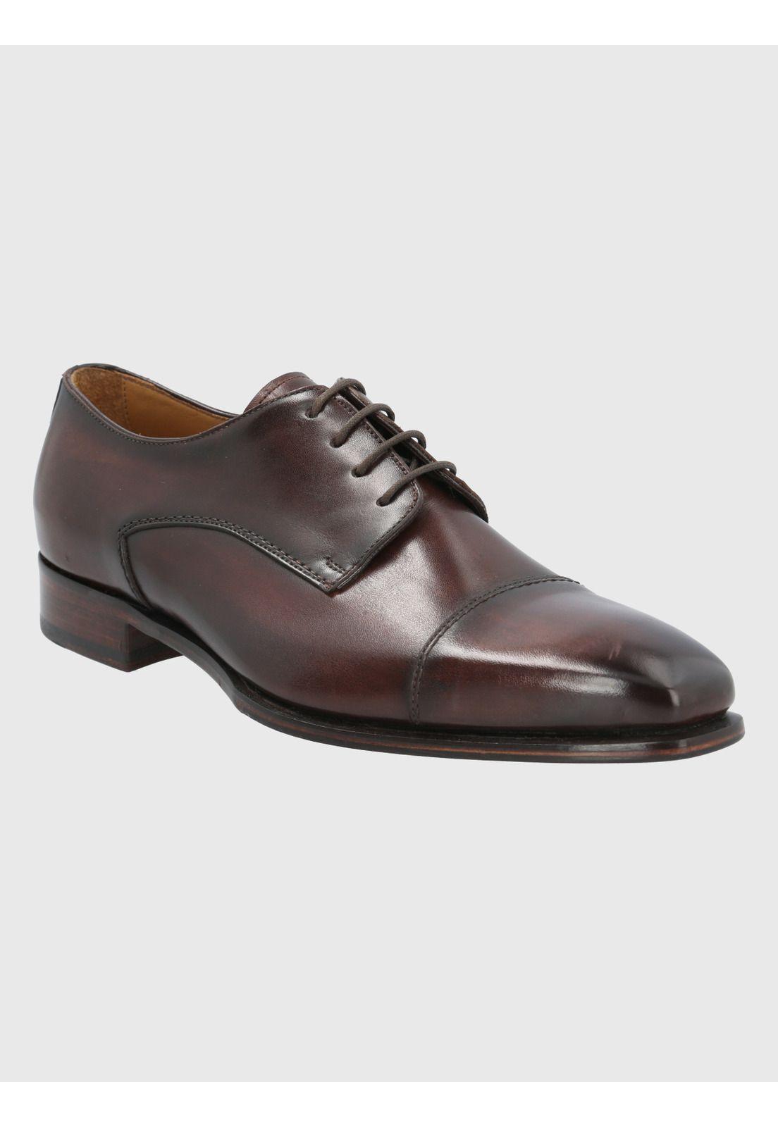 Zapato Cuero Café Oscuro Hombre Fiano -0