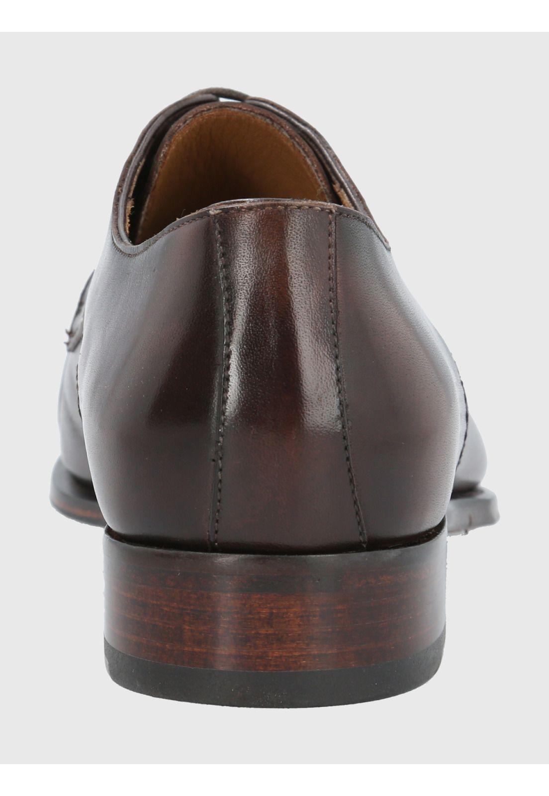 Zapato Cuero Café Oscuro Hombre Fiano -5