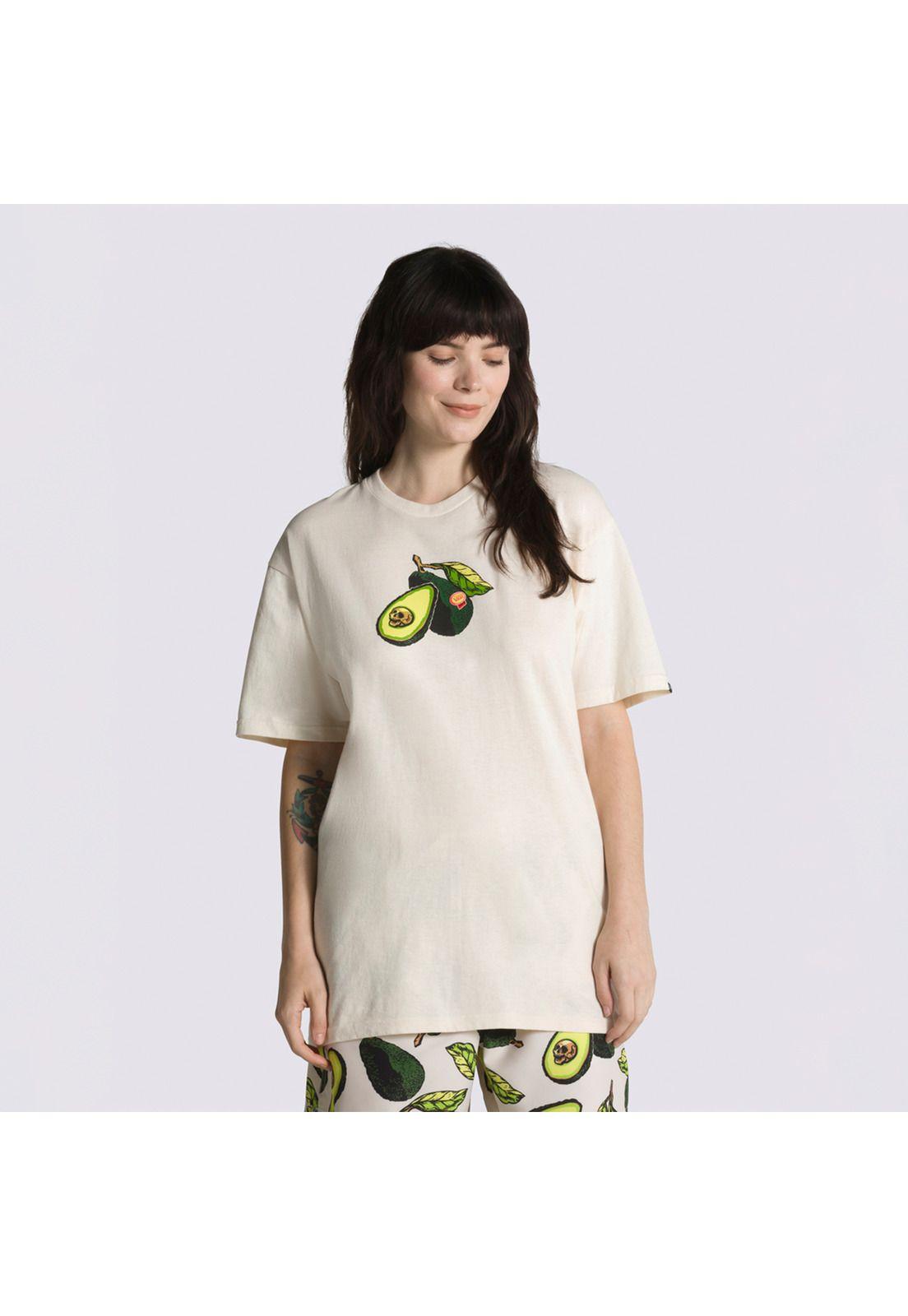 Polera Manga Corta Pit Avocado Ss Tee Crema Unisex-3
