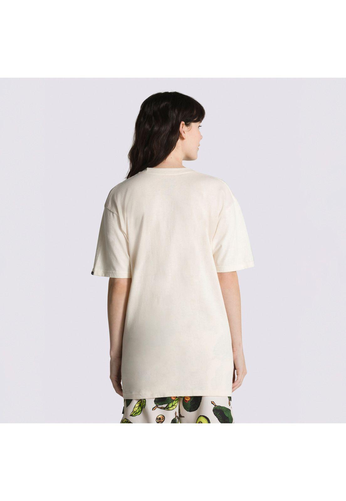 Polera Manga Corta Pit Avocado Ss Tee Crema Unisex-4