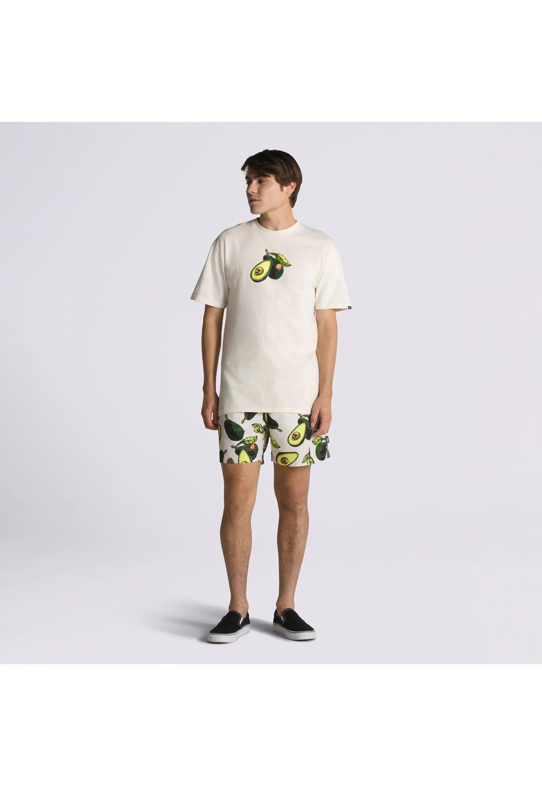 Polera Manga Corta Pit Avocado Ss Tee Crema Unisex-5