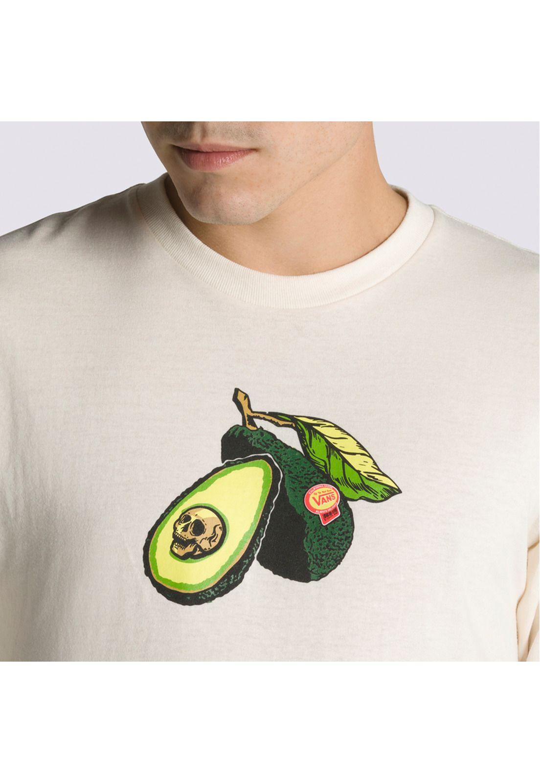 Polera Manga Corta Pit Avocado Ss Tee Crema Unisex-6