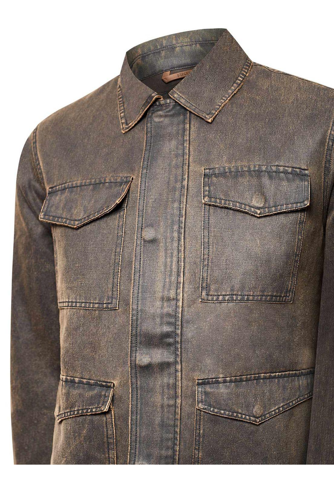 Chaqueta Algodón Hombre Torino Café-3