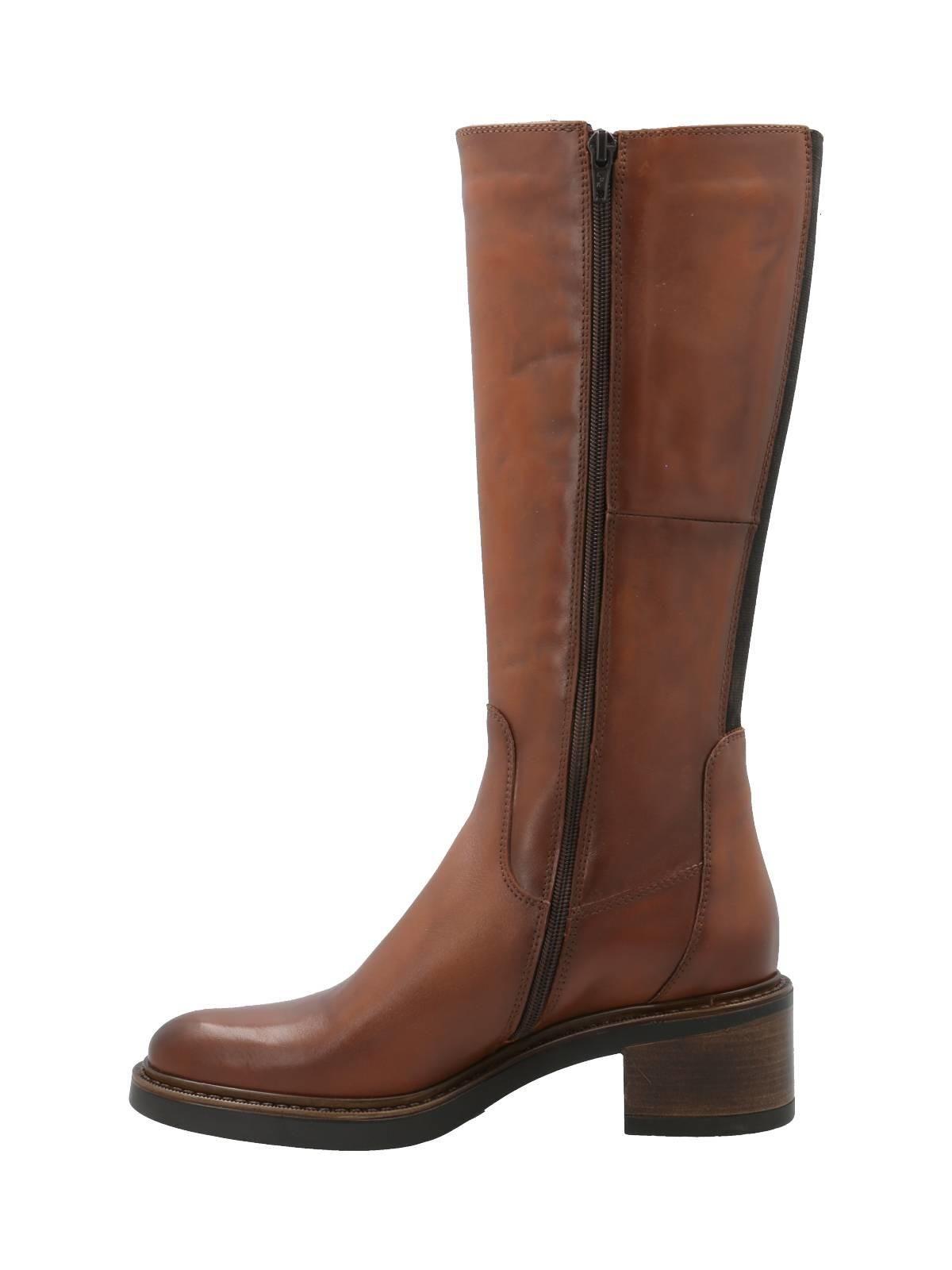 Bota Cuero Mujer Eloise Café Claro-5