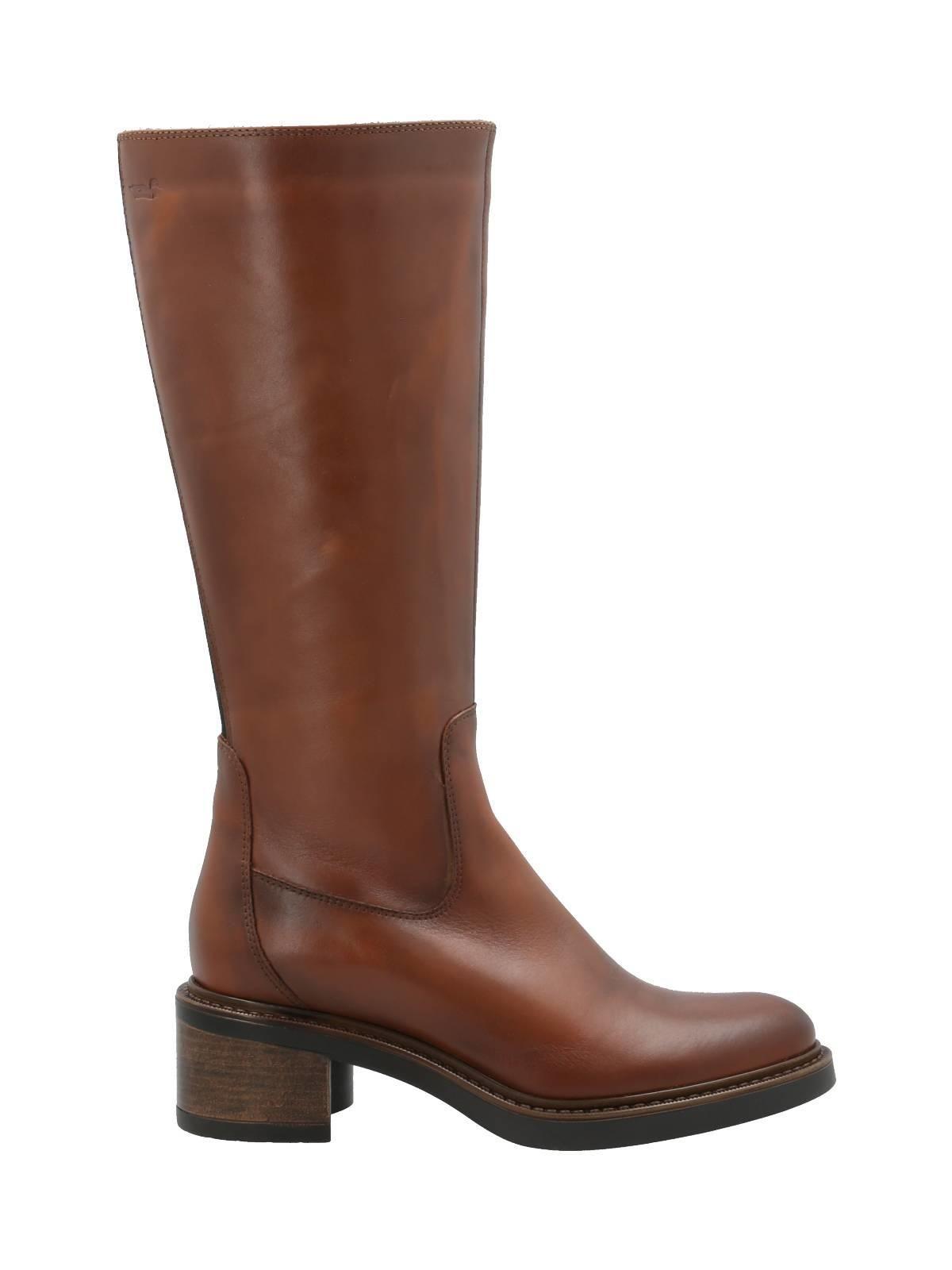 Bota Cuero Mujer Eloise Café Claro-0