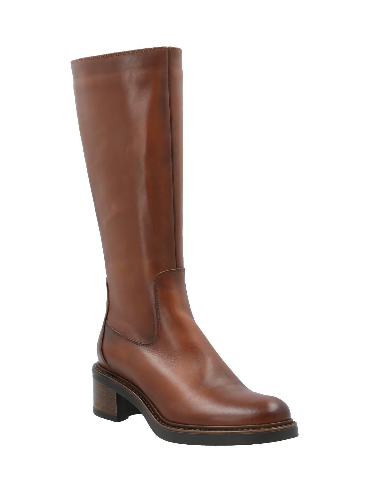 Bota Cuero Mujer Eloise Café Claro-1