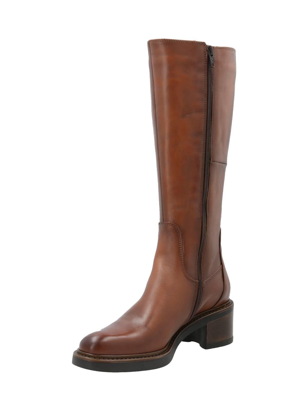 Bota Cuero Mujer Eloise Café Claro-4