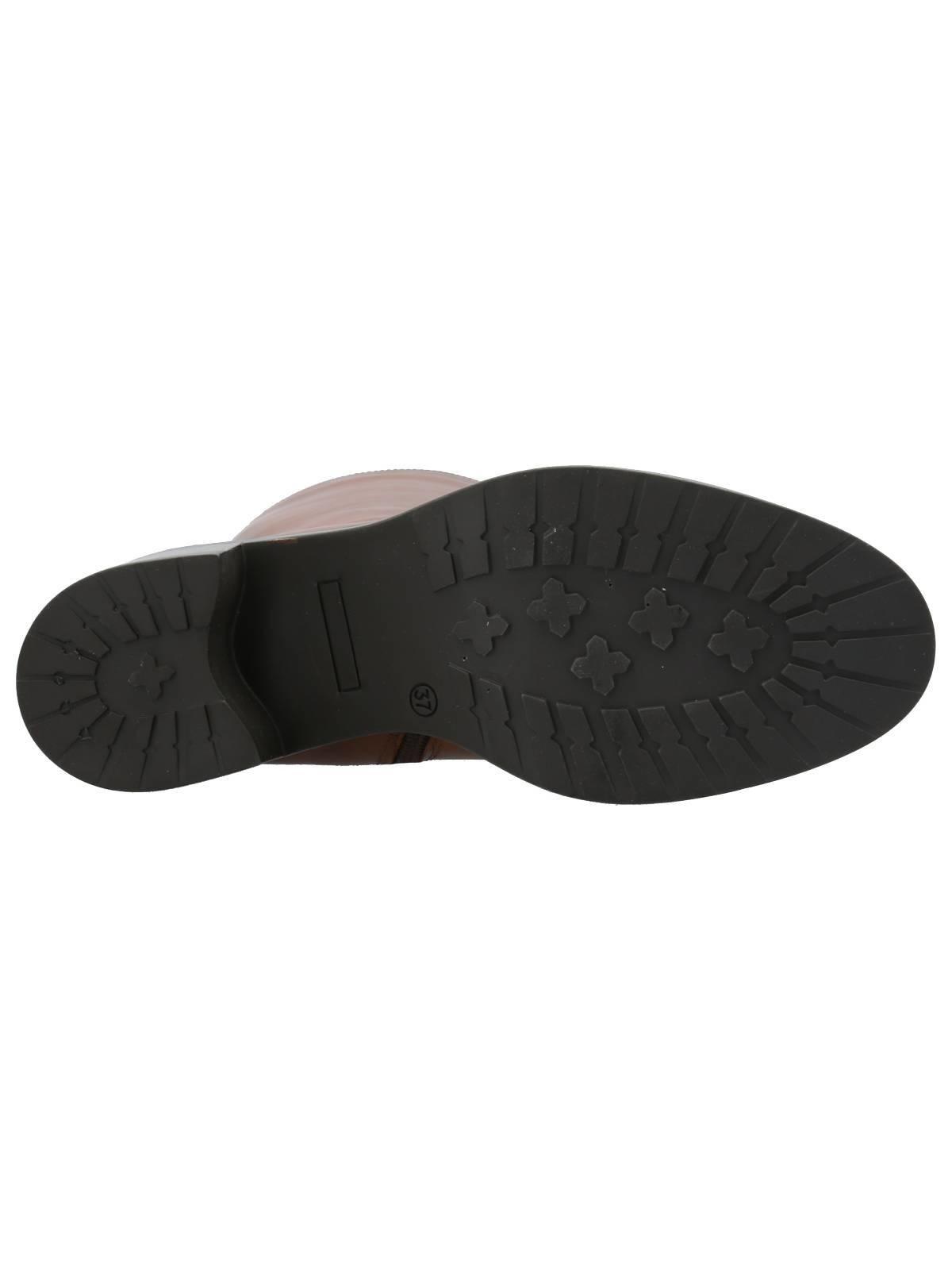 Bota Cuero Mujer Eloise Café Claro-7