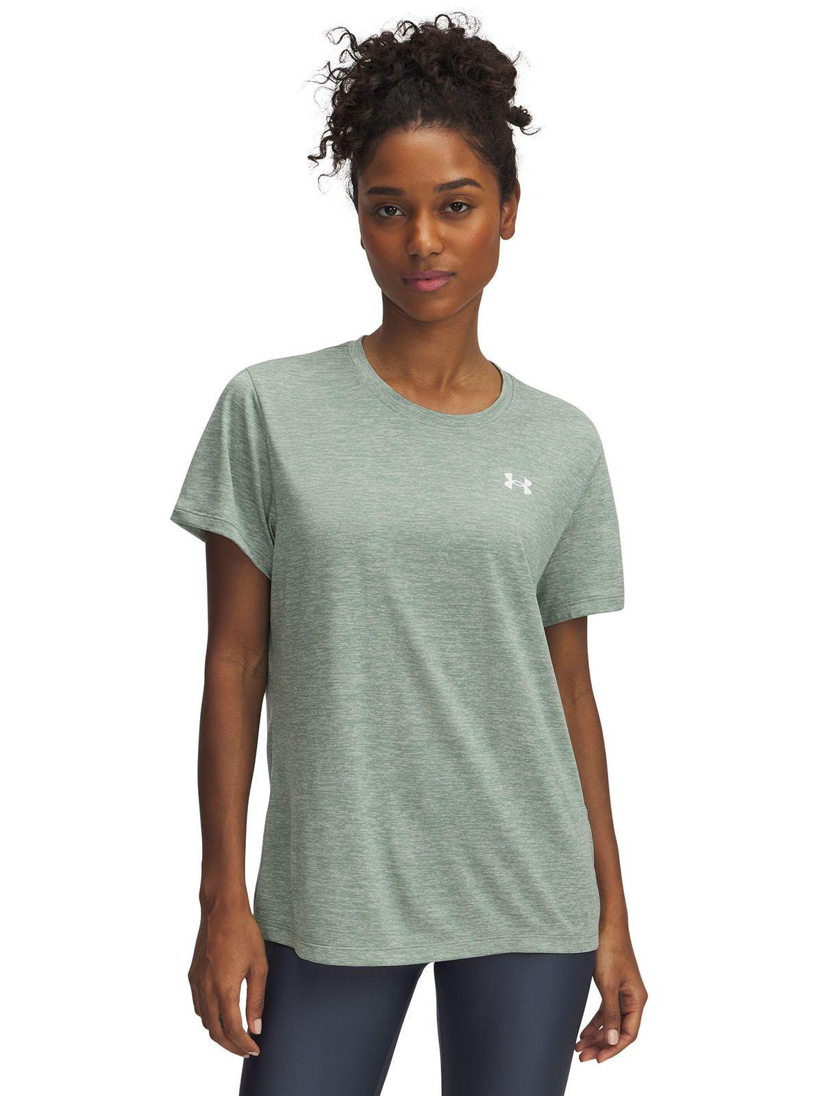 Polera Manga Corta Tech Twist Mujer Verde-0