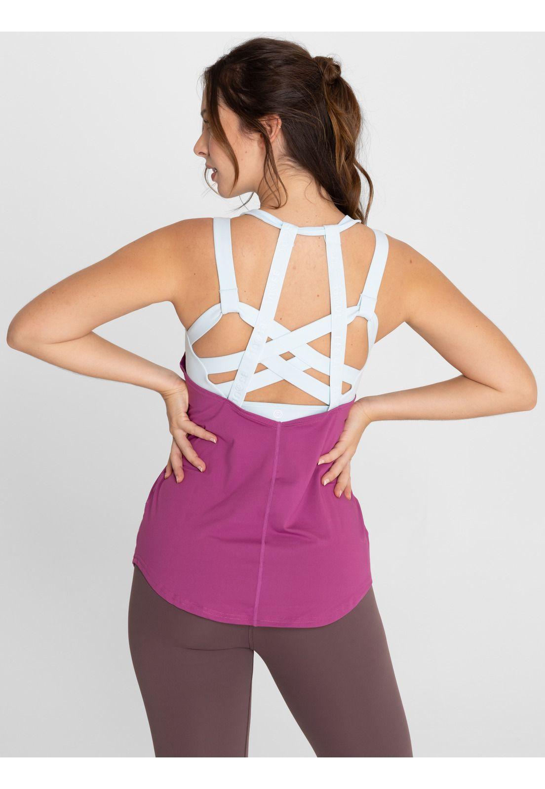 Polera deportiva Mujer Training Tank Uva-1