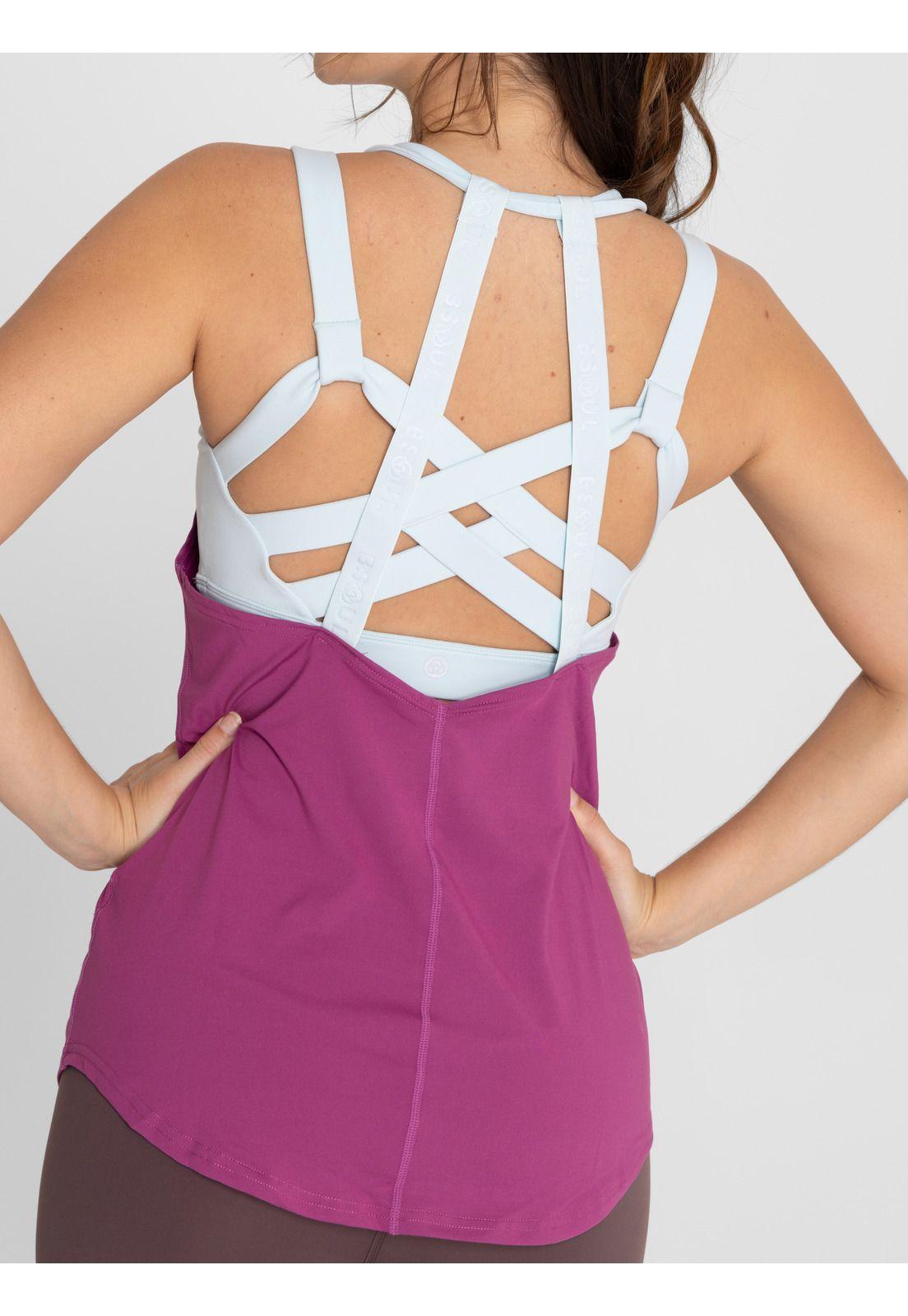 Polera deportiva Mujer Training Tank Uva-4