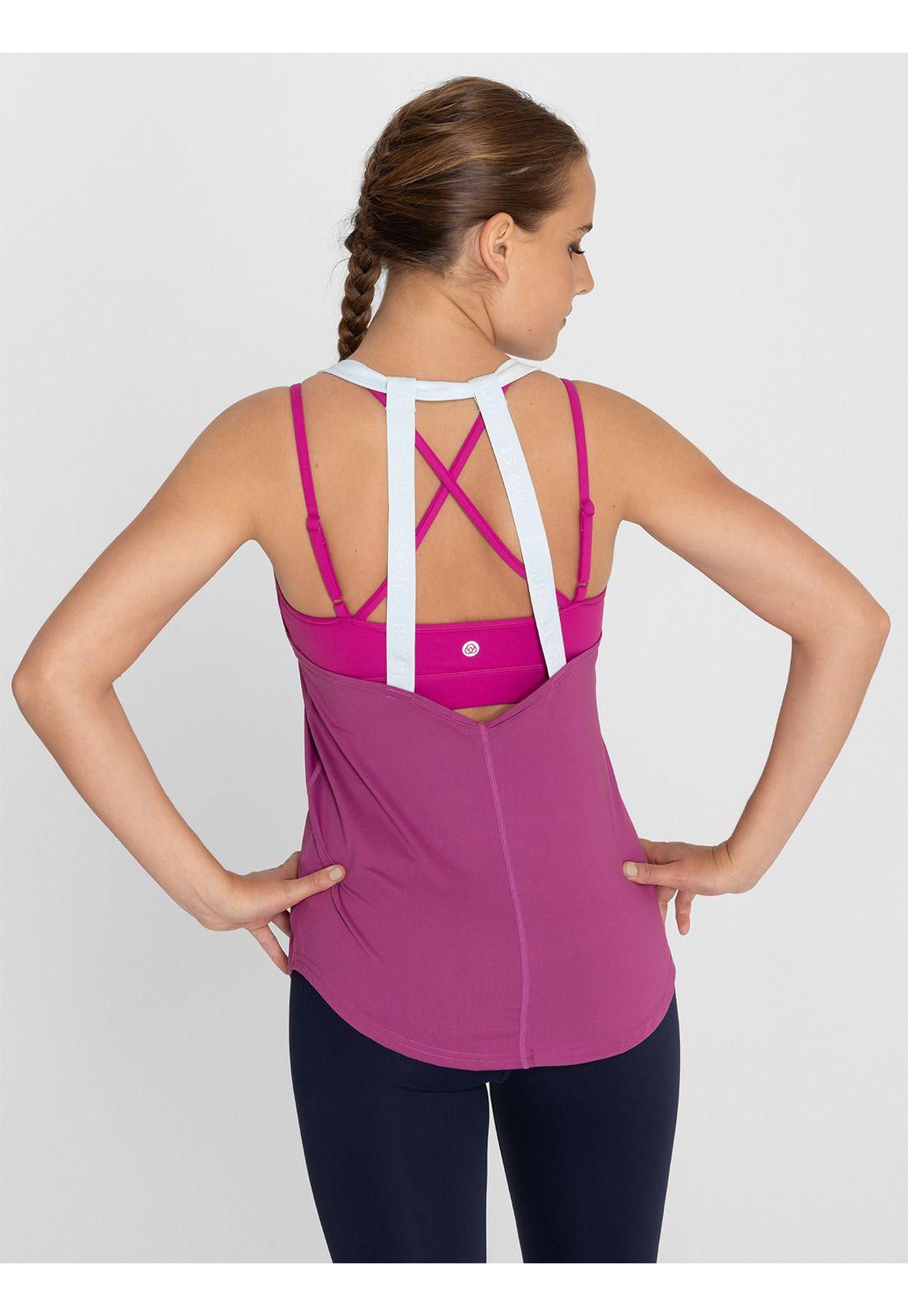 Polera deportiva Mujer Training Tank Uva-6