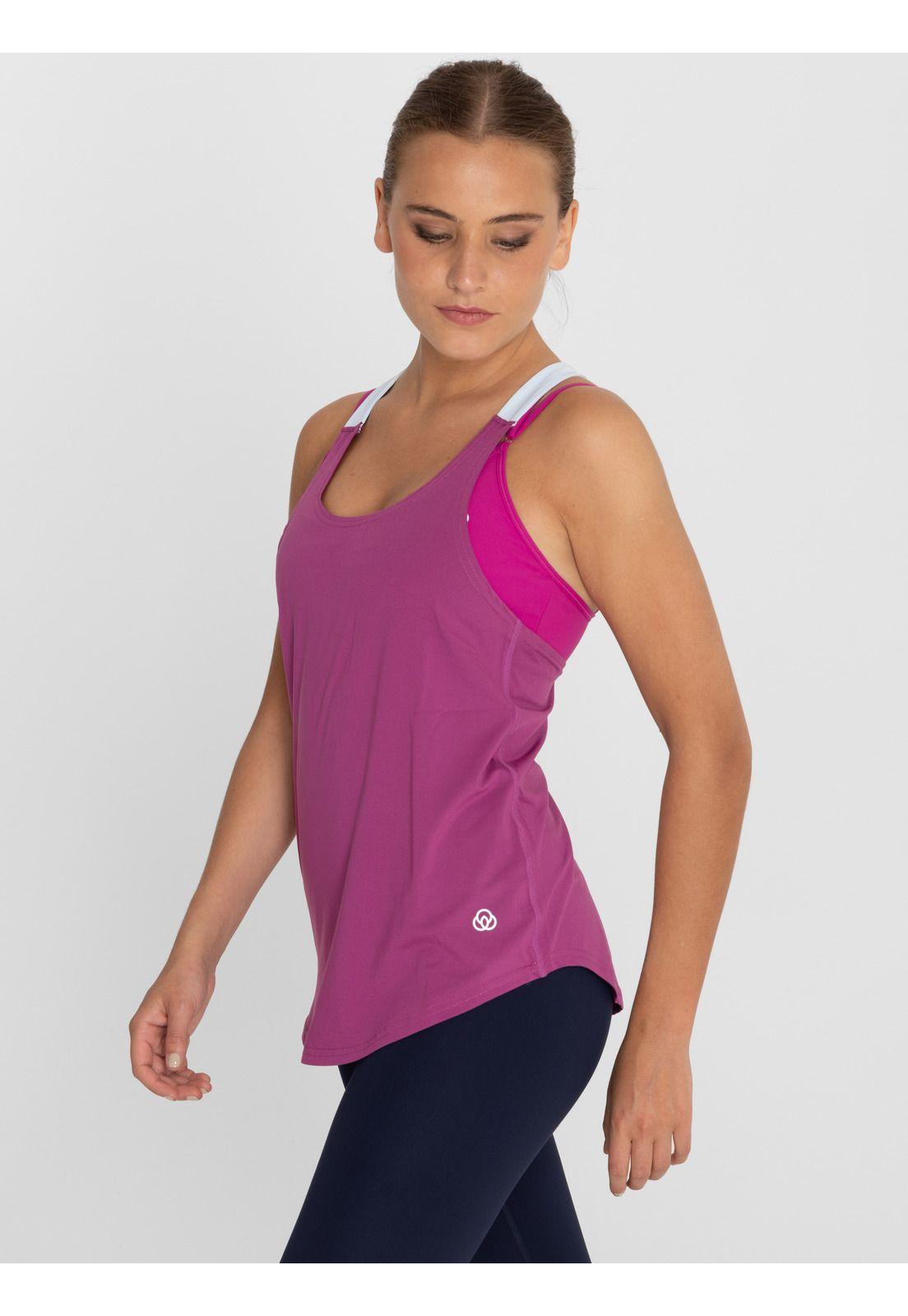 Polera deportiva Mujer Training Tank Uva-7