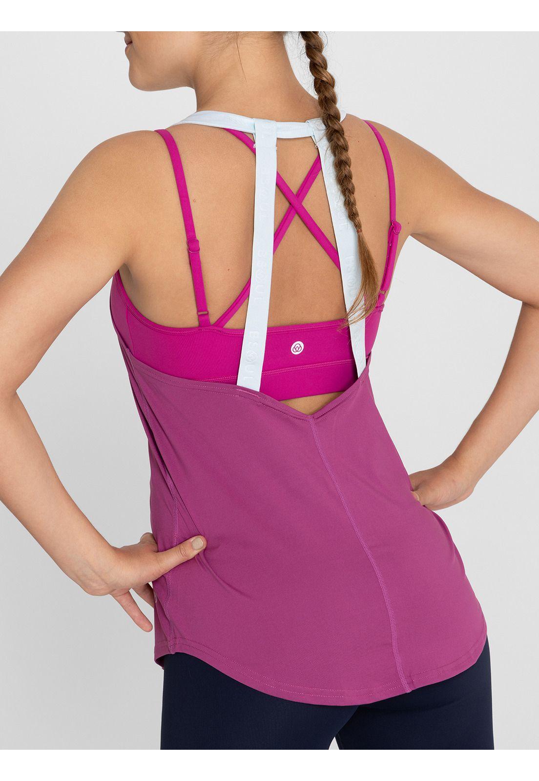 Polera deportiva Mujer Training Tank Uva-8