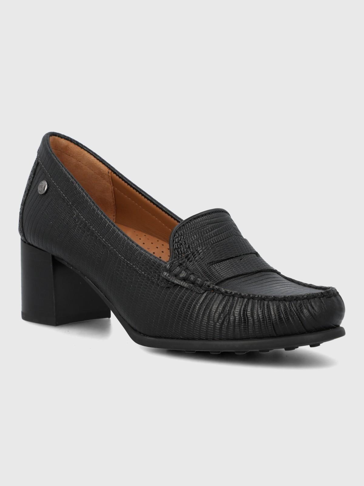 Zapato Cuero Mujer Cardi Negro-0