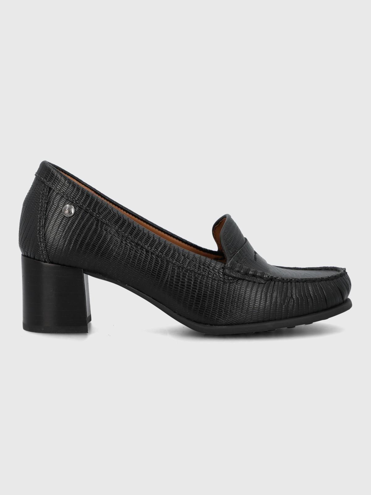 Zapato Cuero Mujer Cardi Negro-1