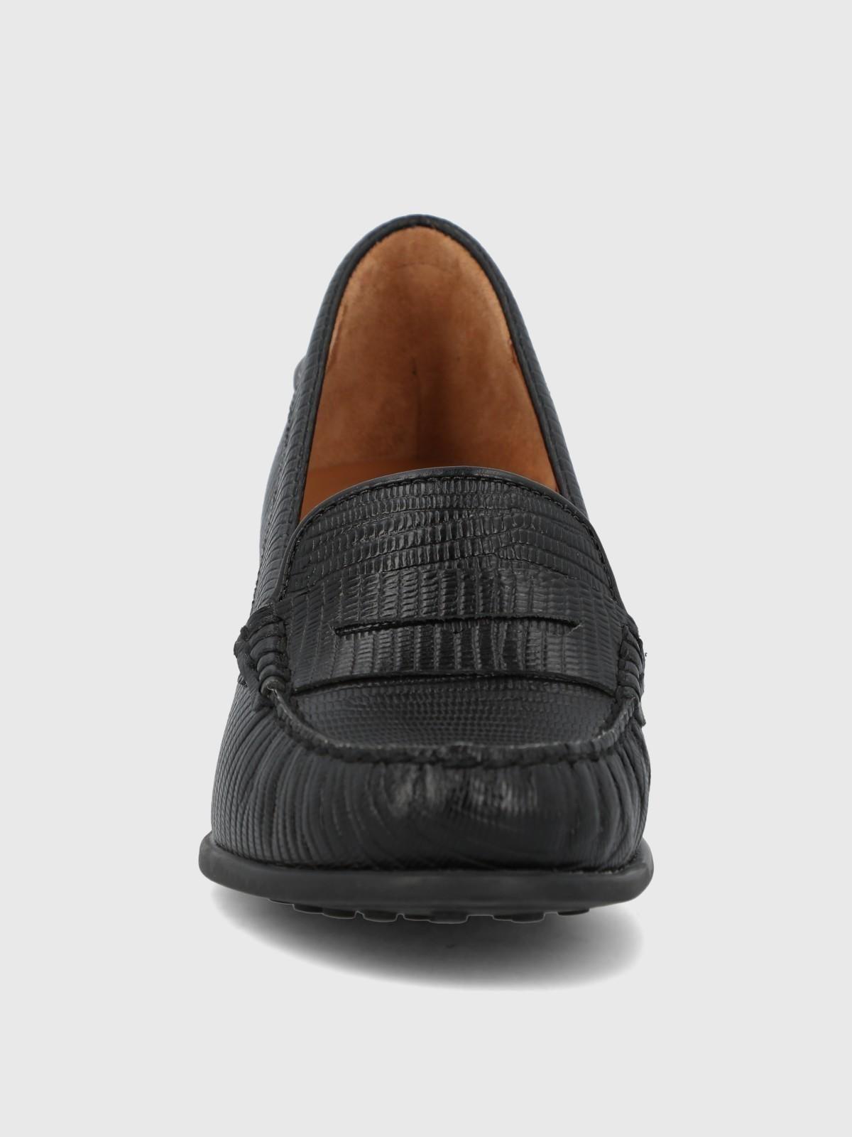 Zapato Cuero Mujer Cardi Negro-3