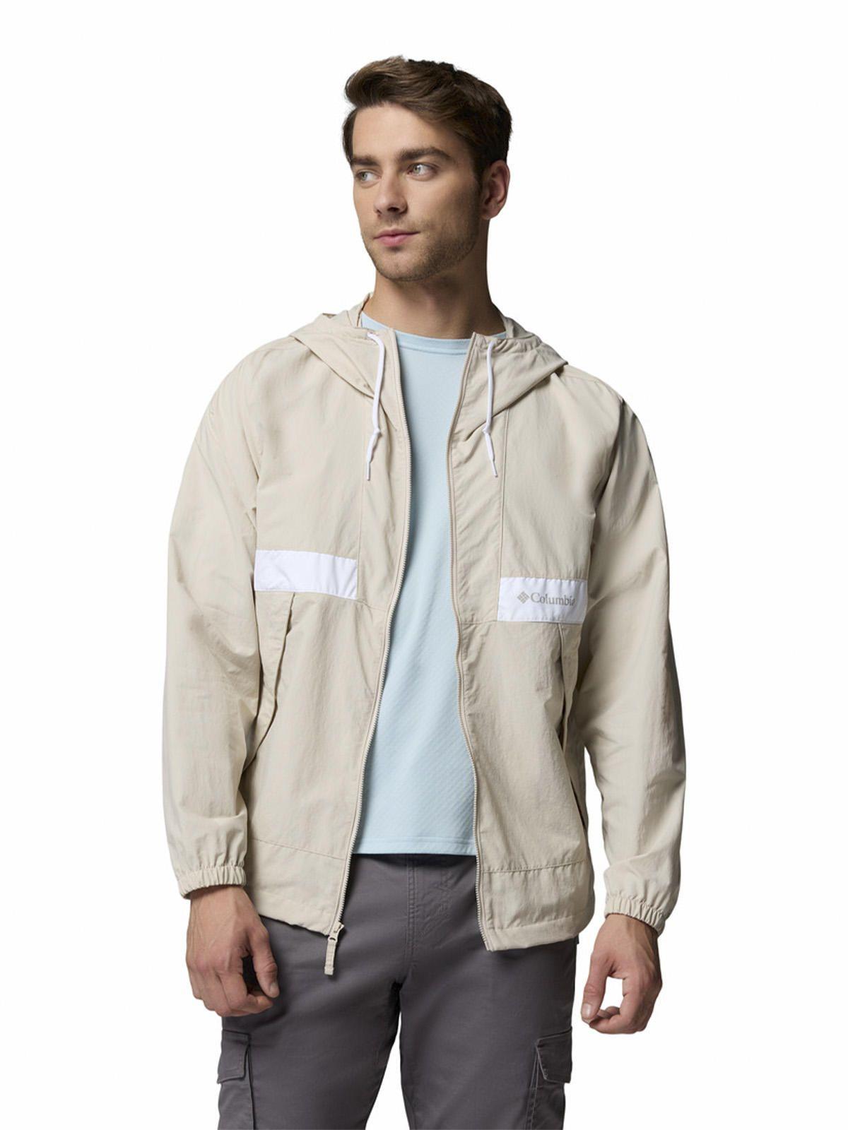 Cortaviento Hombre Spire Valley Hooded Gris-3