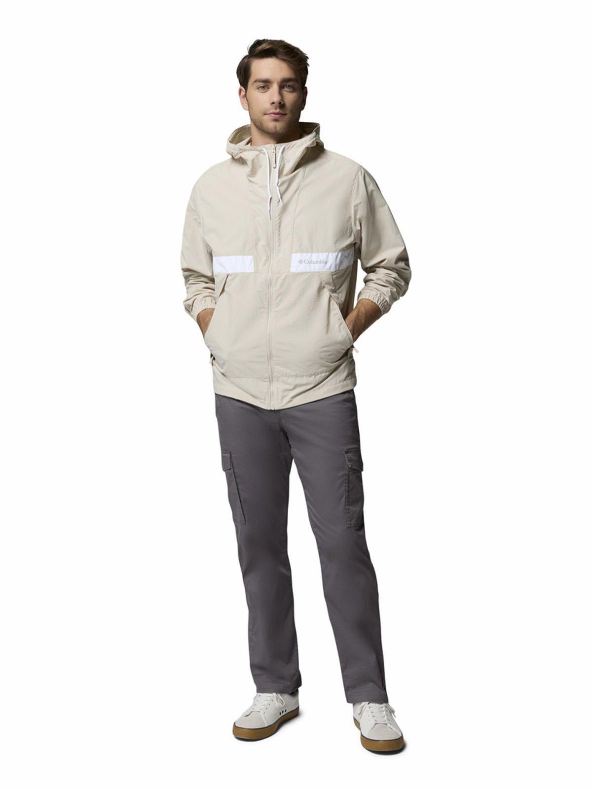 Cortaviento Hombre Spire Valley Hooded Gris-7