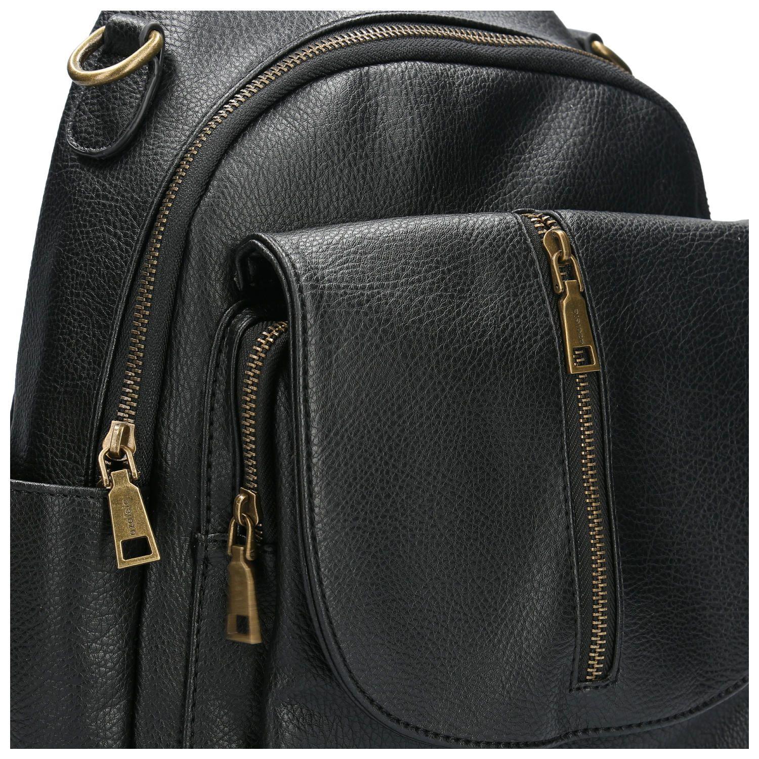 Cartera Mochila Fanny negro Mujer-3