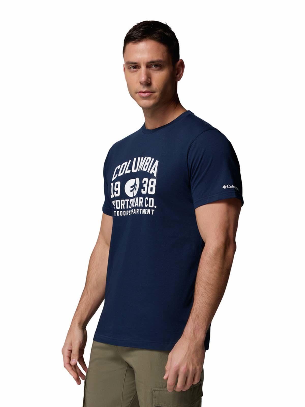 Polera M/C Hombre CSC Seasonal Logo Azul-1