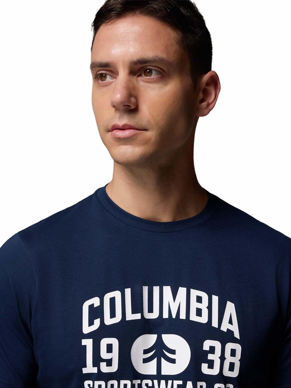 Polera M/C Hombre CSC Seasonal Logo Azul-3