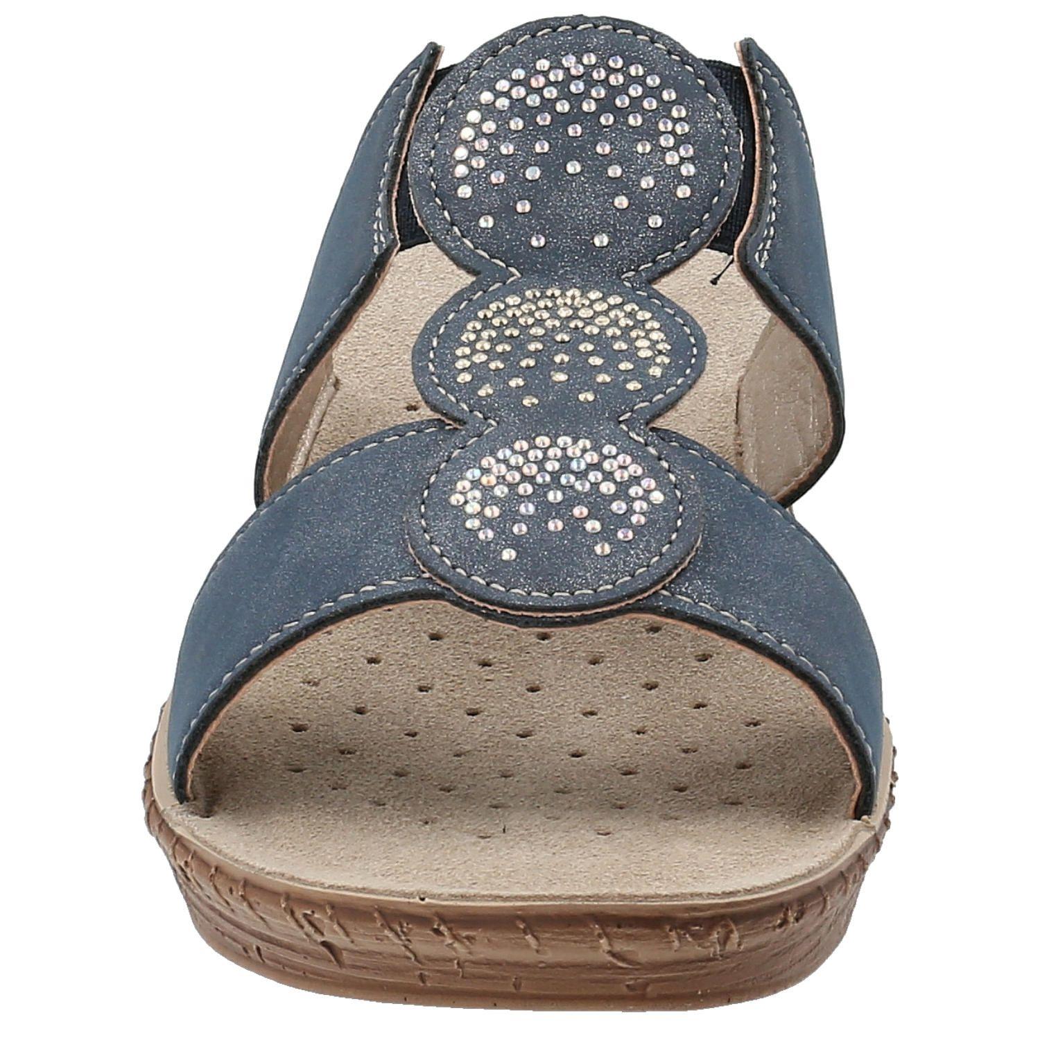 Sandalia Mujer Tavia Azul-2