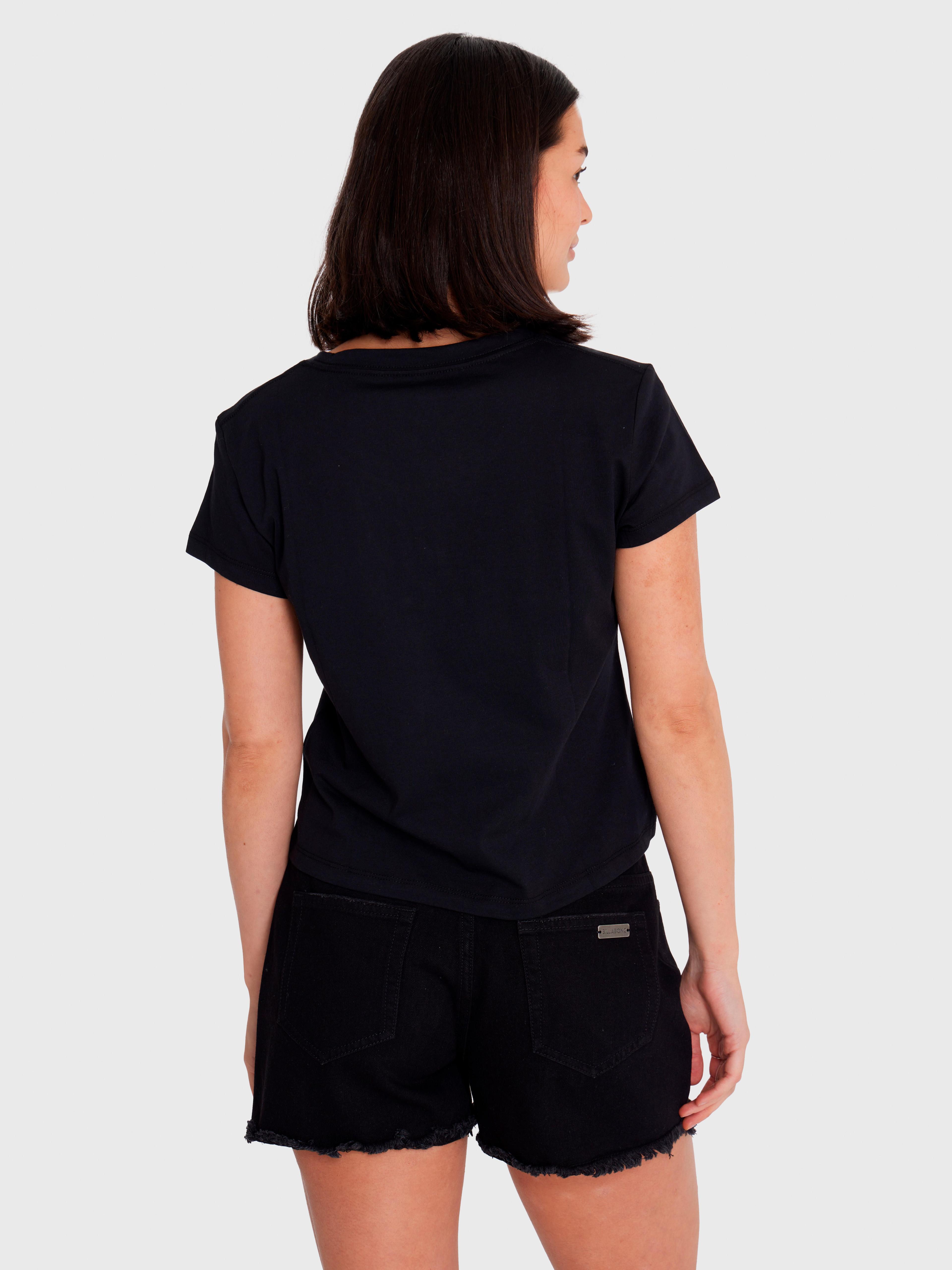 Polera Mujer Essential Crop Negra-3