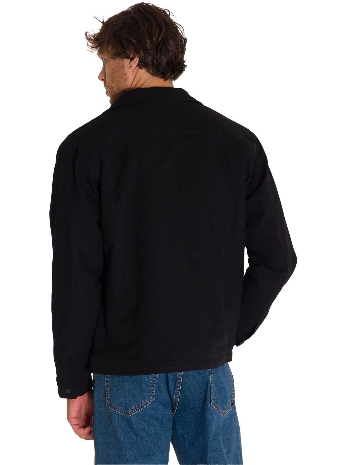 Chaqueta Casual Trucker Hombre Negra-3