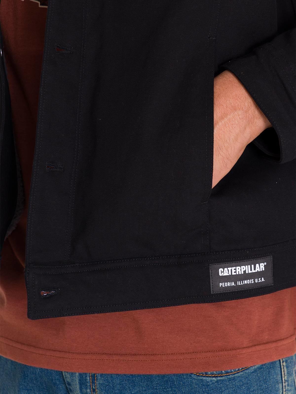 Chaqueta Casual Trucker Hombre Negra-6