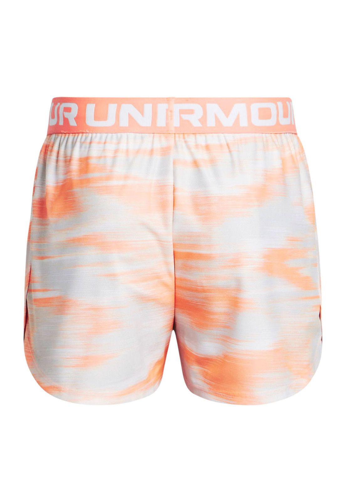 Shorts UA Play Up para niña Naranjo-1