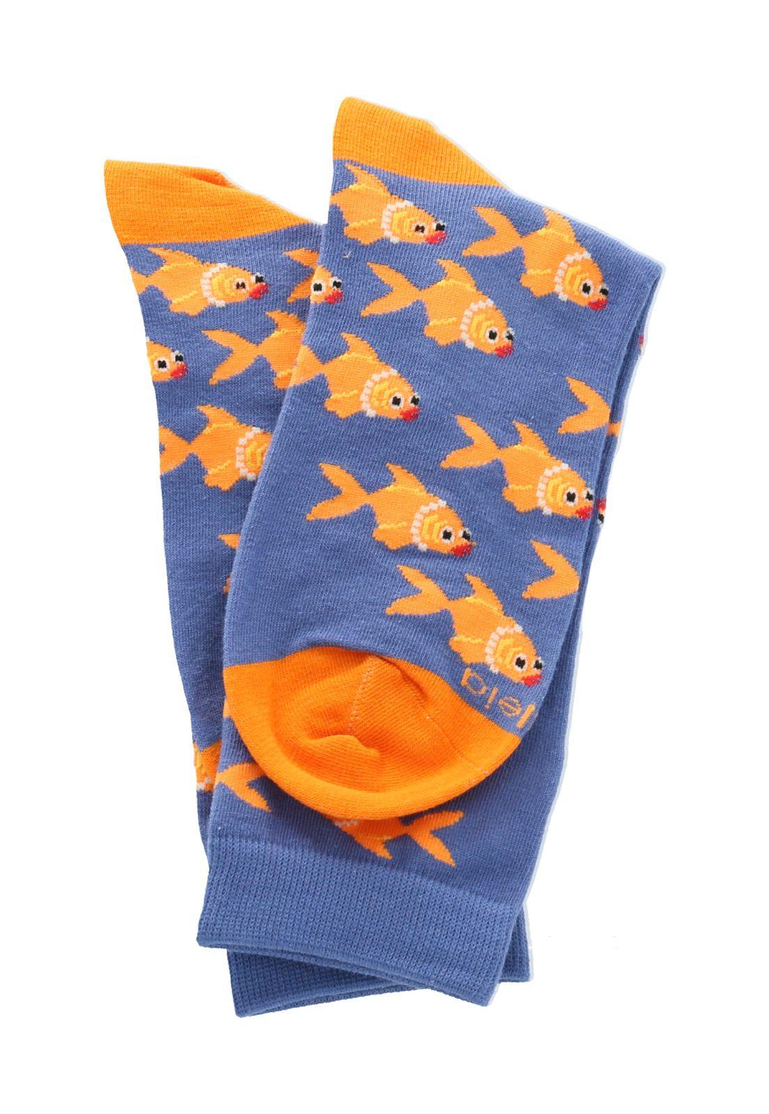Calcetines  C Fish Mujer Azul-2