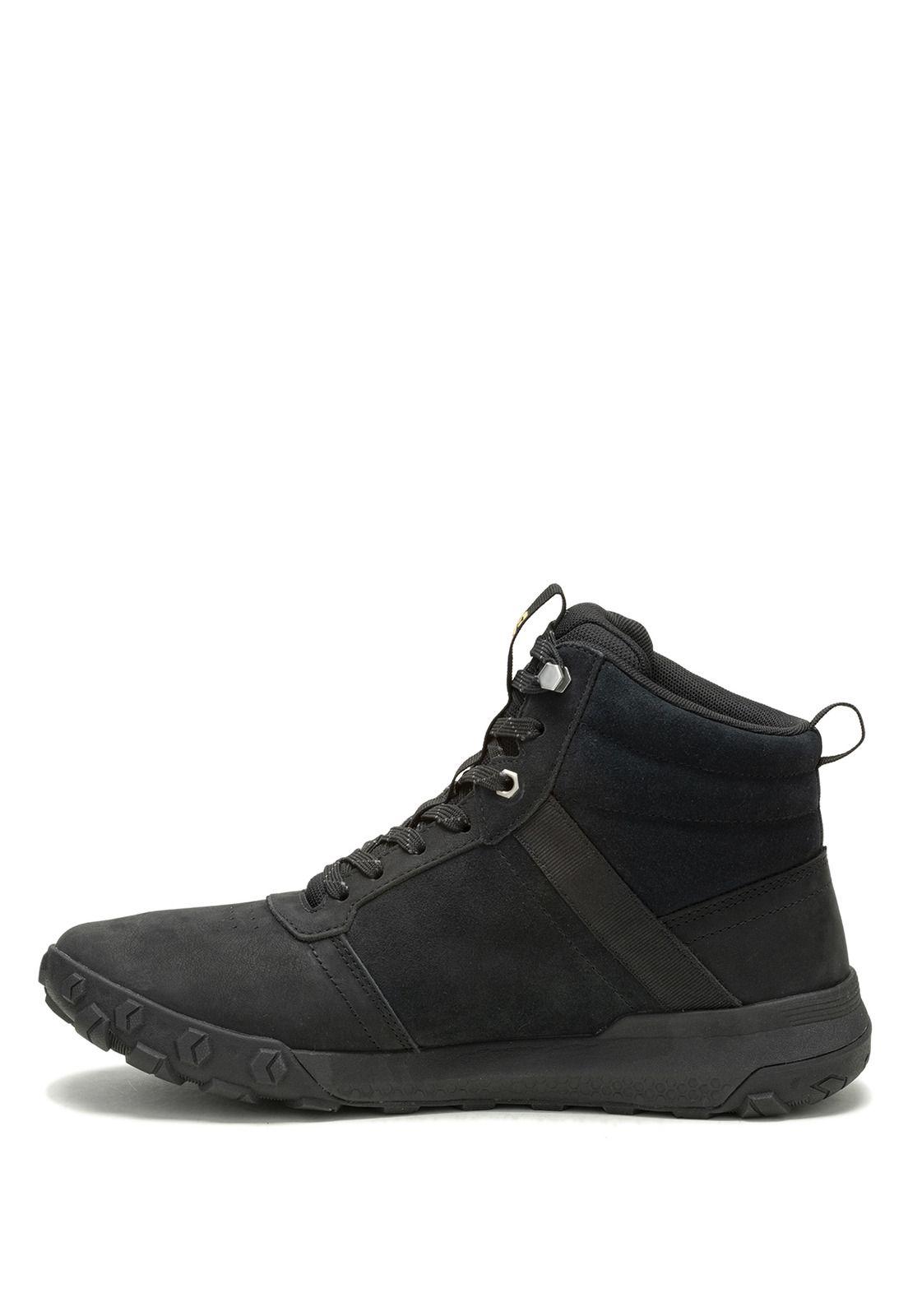 Zapatilla C/Caña Cuero Hombre Hex Ready Mid Negro-3
