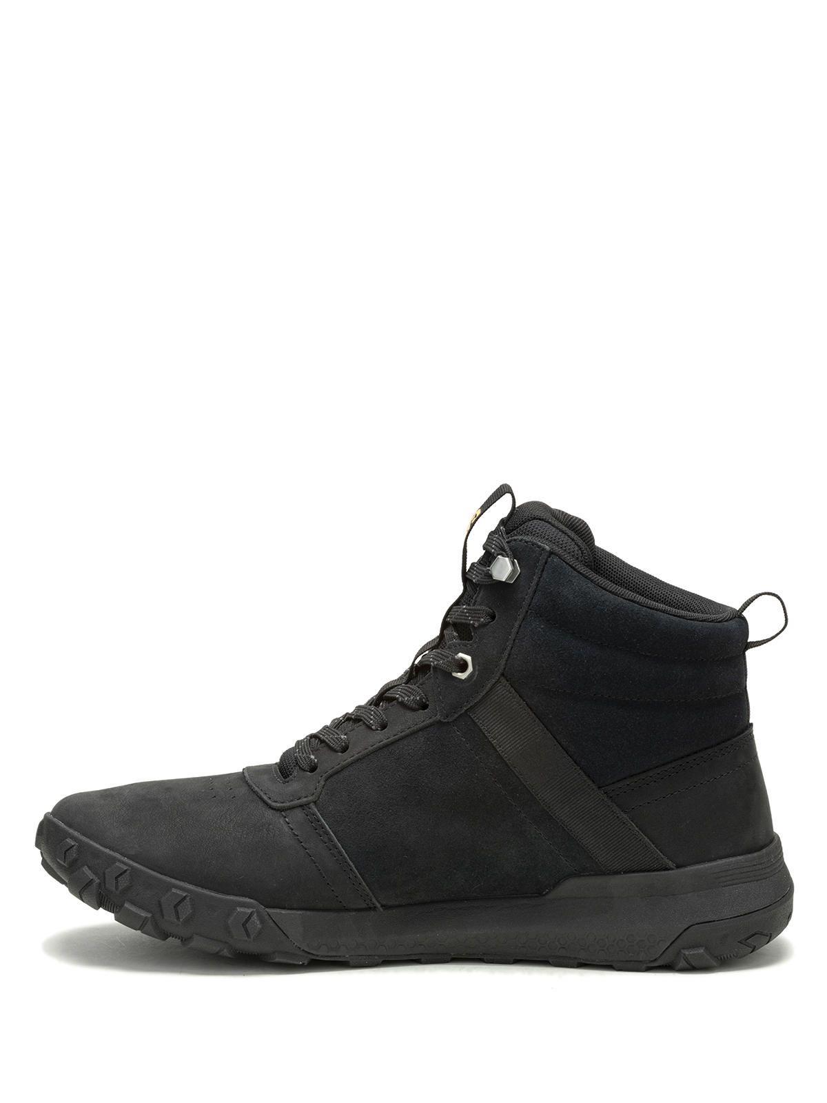 Zapatilla C/Caña Cuero Hombre Hex Ready Mid Negro-3