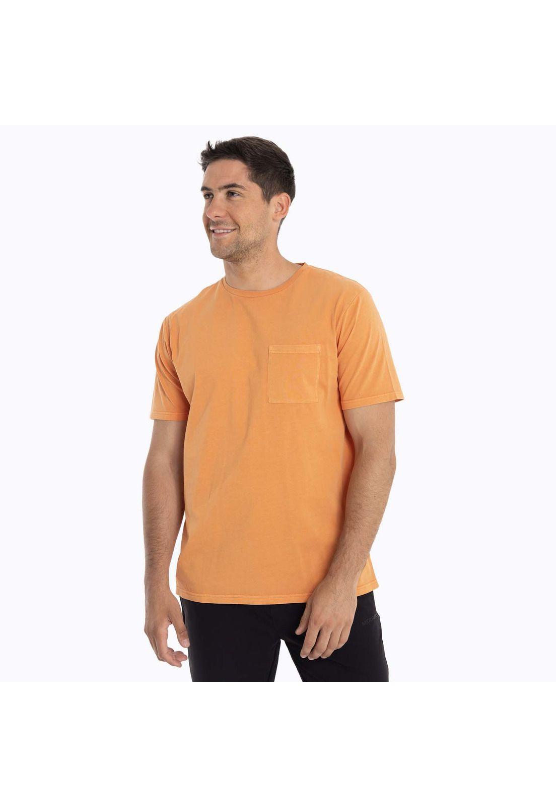Polera Hombre Susquehanna Naranja claro Merrell-0