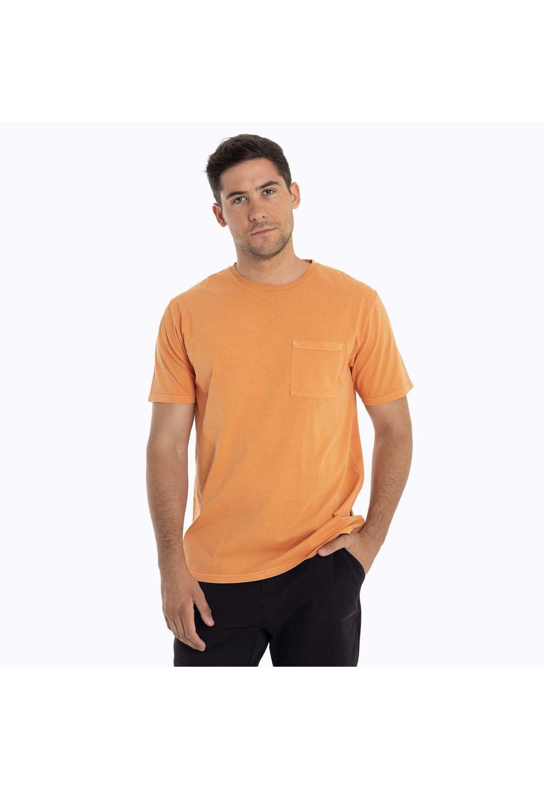 Polera Hombre Susquehanna Naranja claro Merrell-1