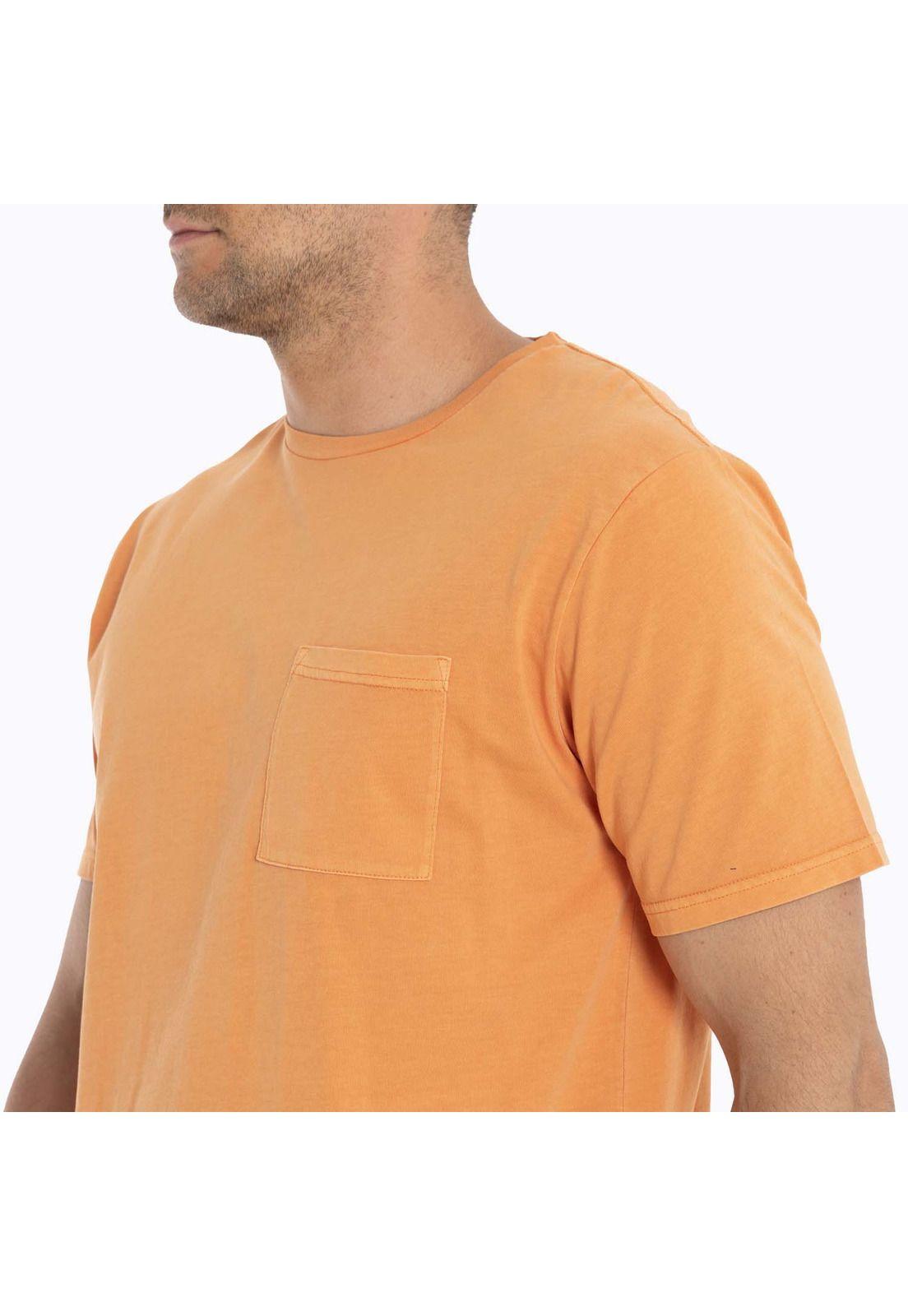 Polera Hombre Susquehanna Naranja claro Merrell-5