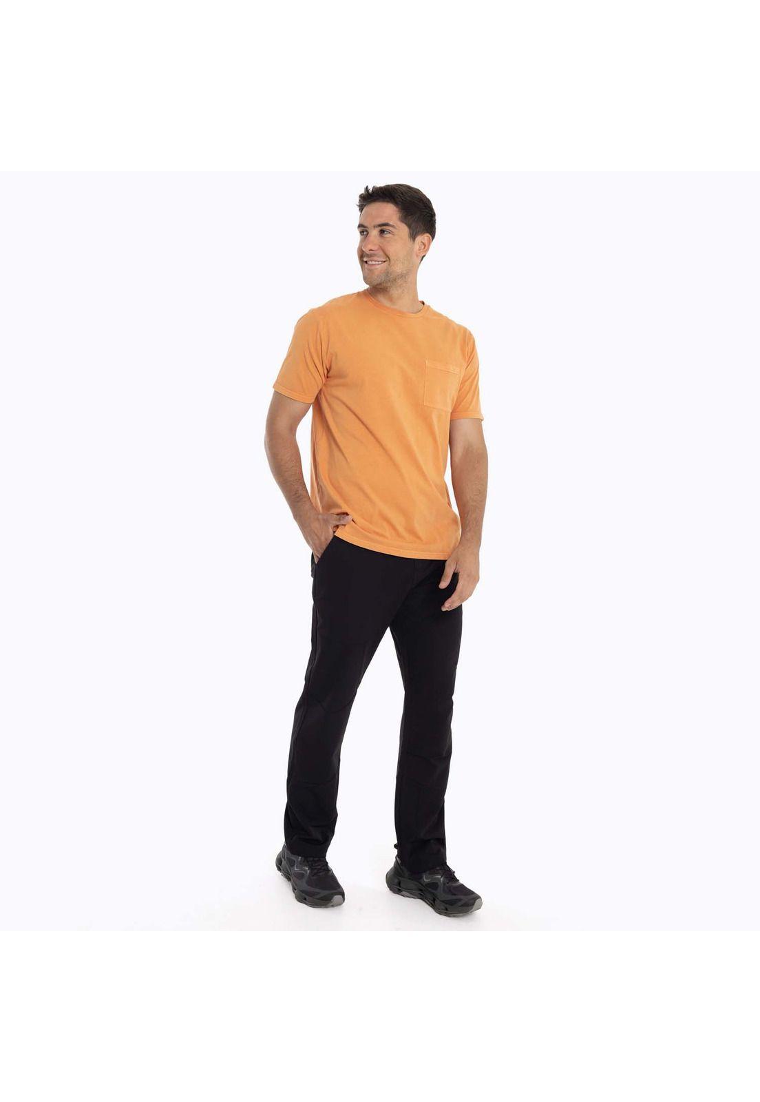 Polera Hombre Susquehanna Naranja claro Merrell-6