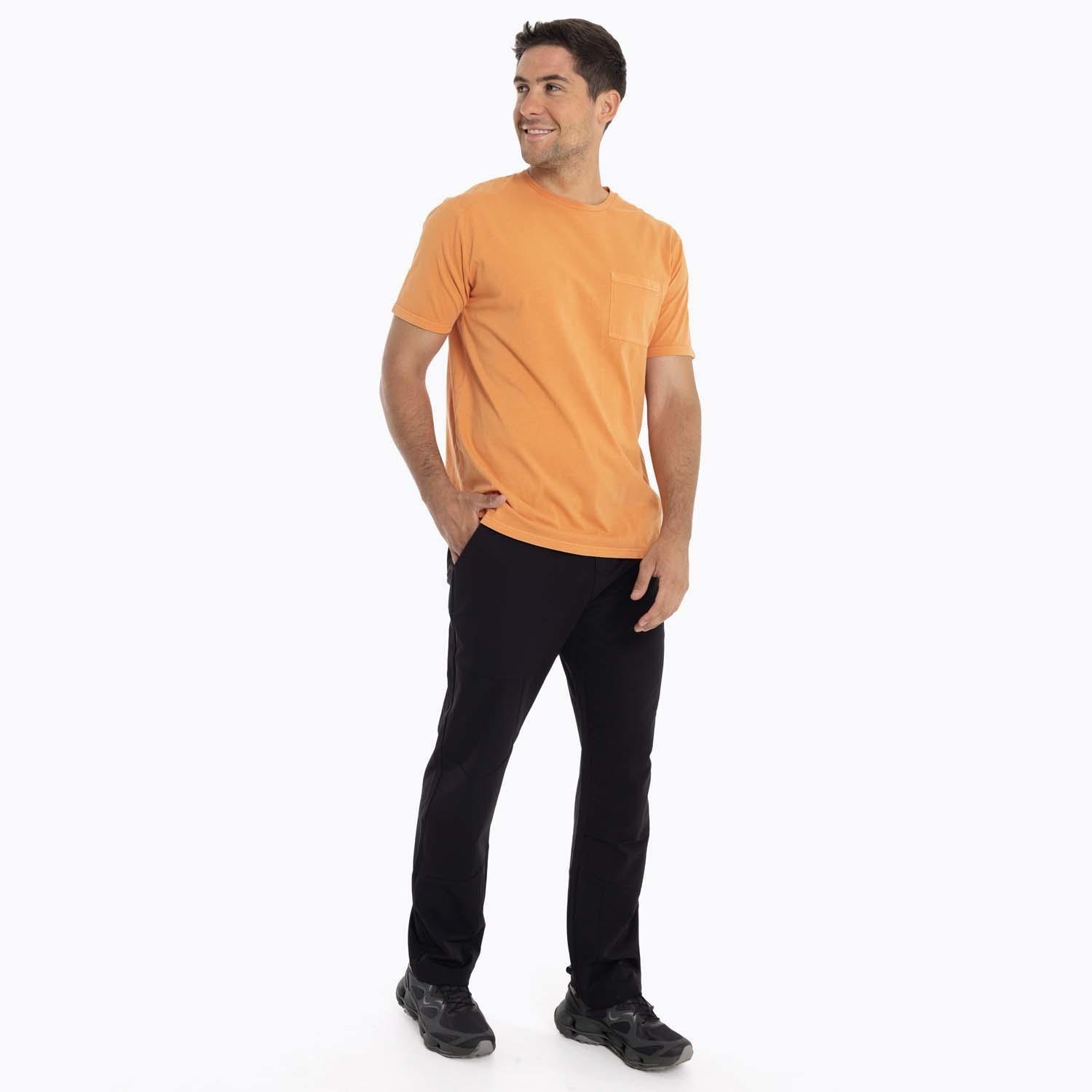 Polera Hombre Susquehanna Naranja claro Merrell-6
