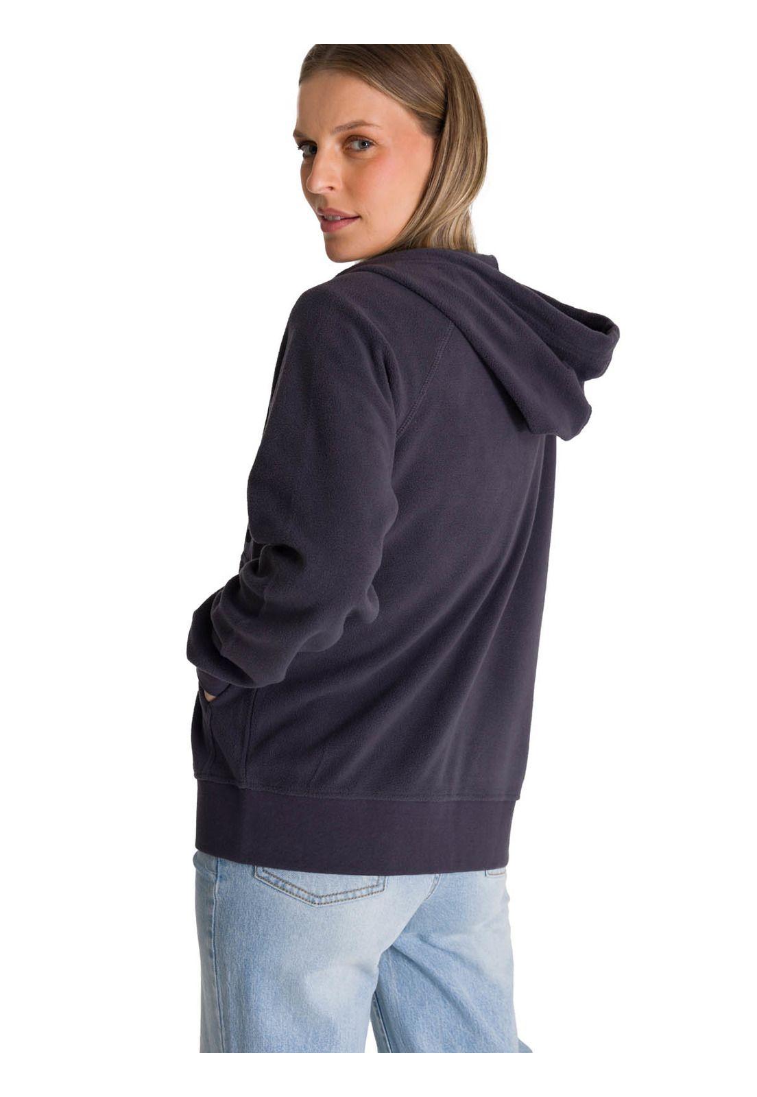 Polerón Microfleece Full Zip Mujer Gris-3