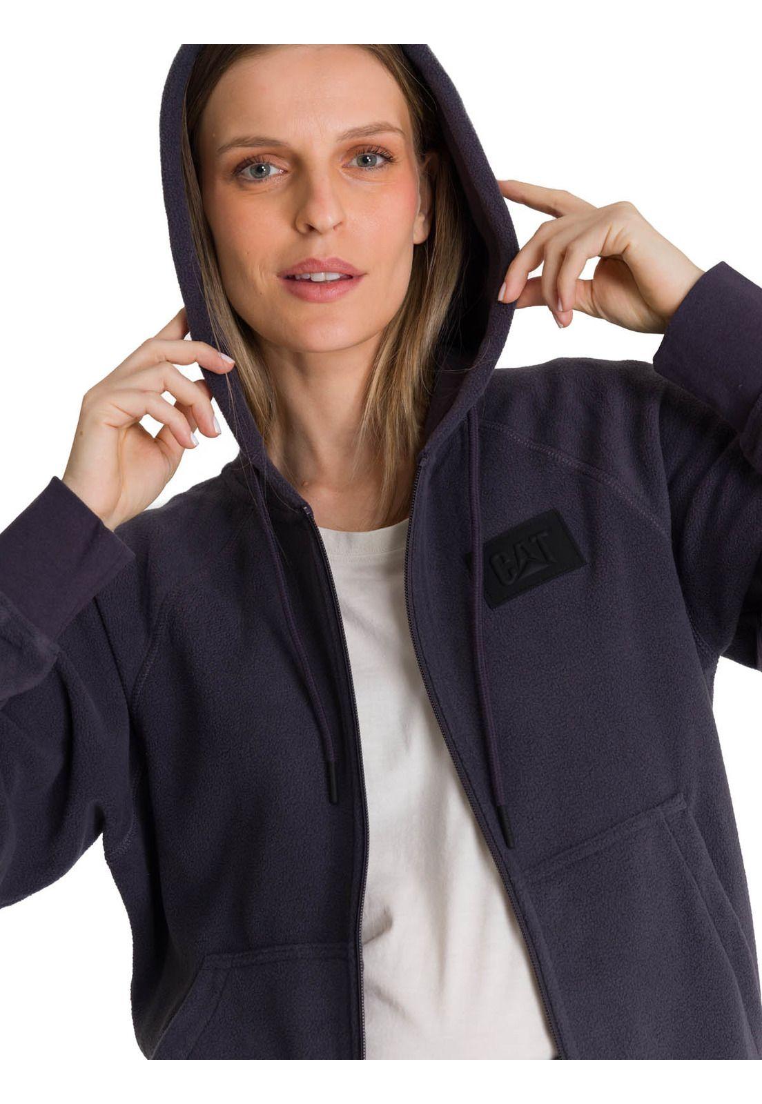 Polerón Microfleece Full Zip Mujer Gris-4