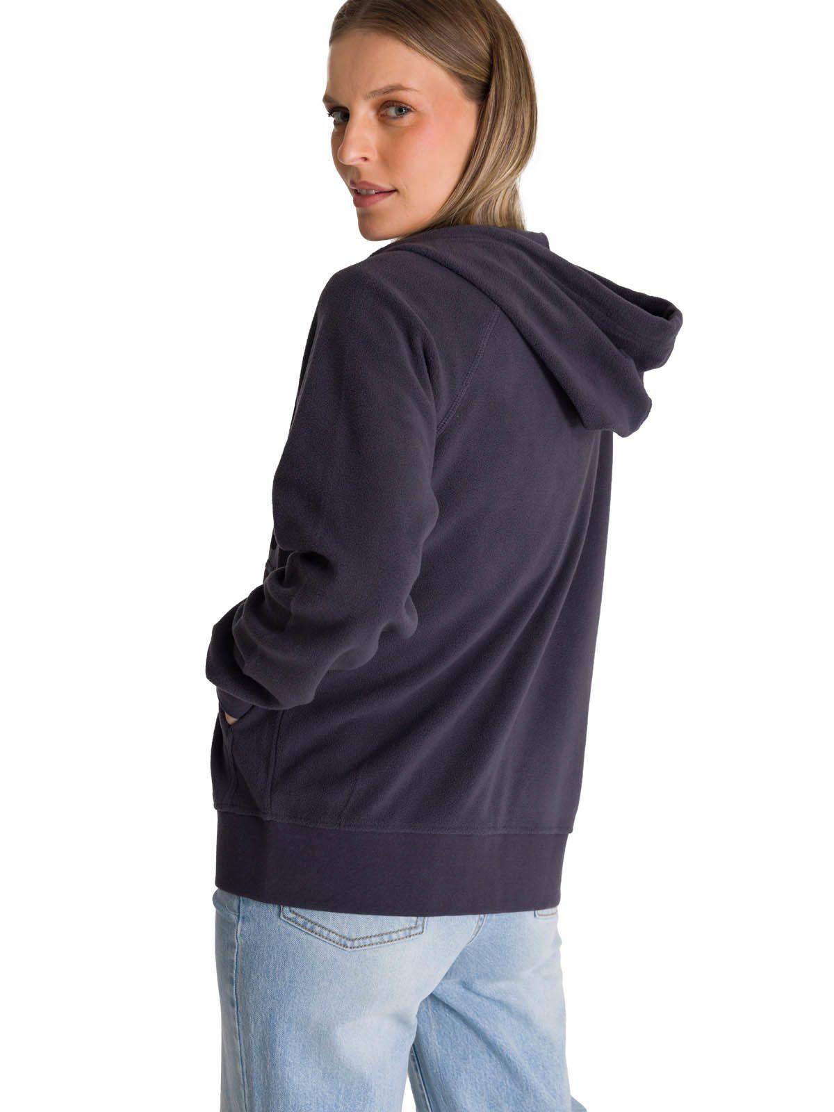Polerón Microfleece Full Zip Mujer Gris-3