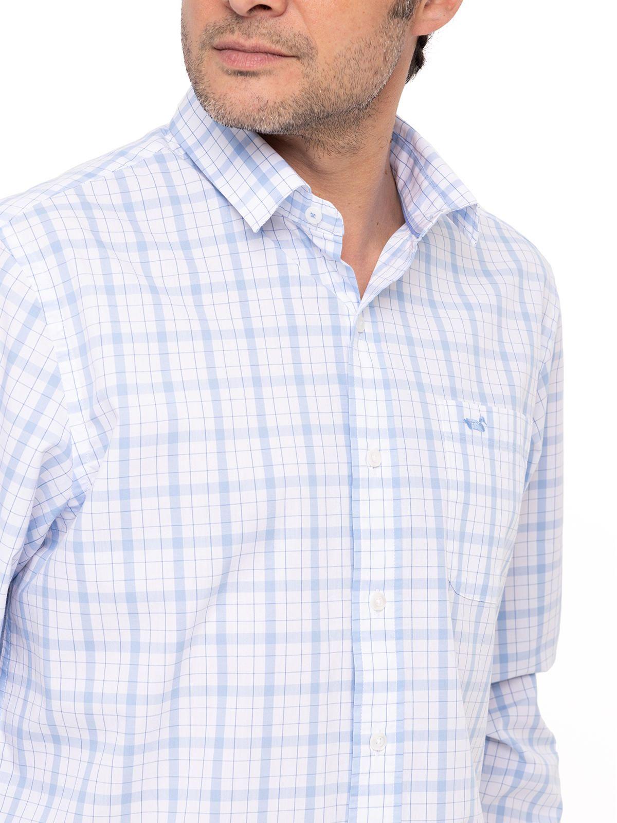 Camisa Algodón Orgánico Lighter Azul Hombre-6