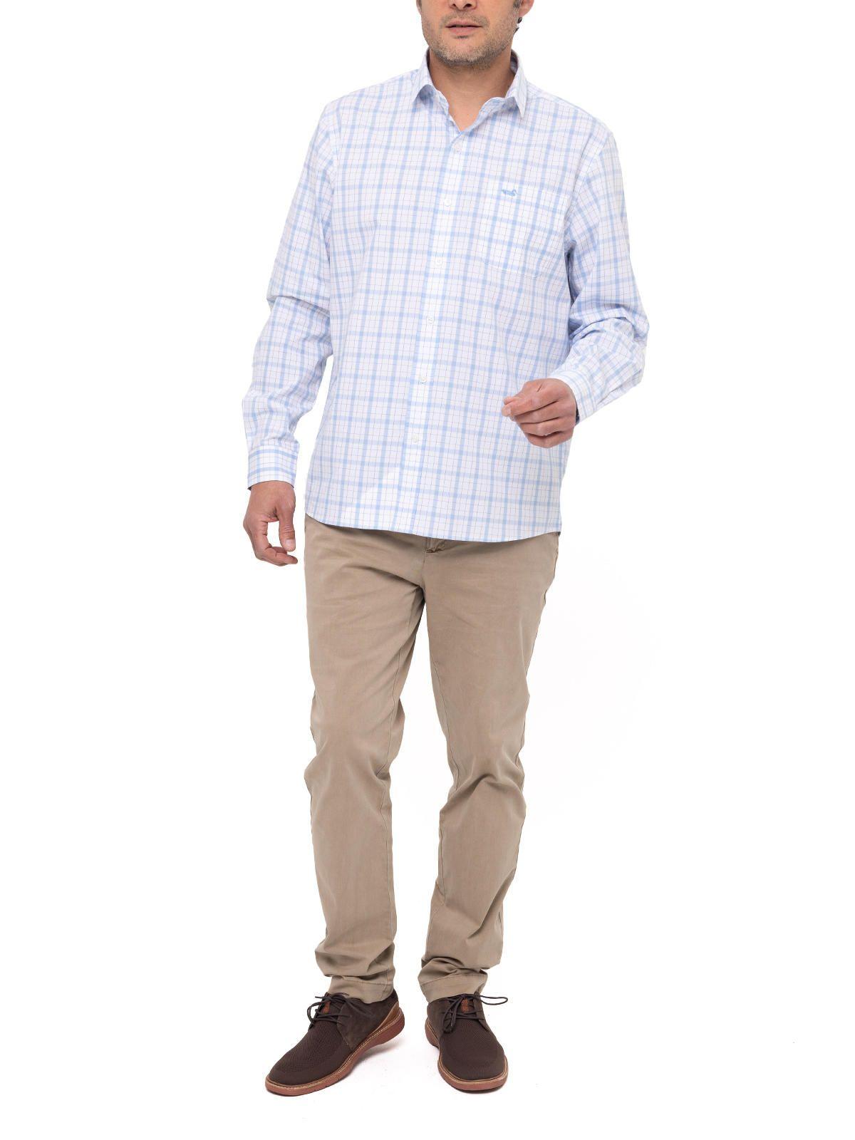 Camisa Algodón Orgánico Lighter Azul Hombre-8