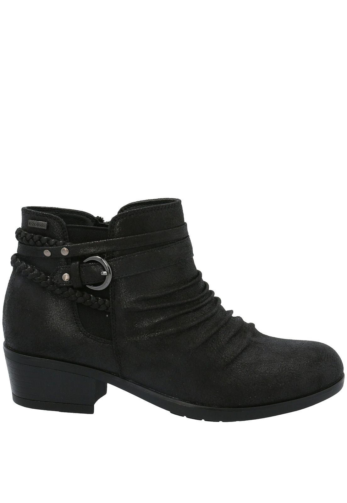 Botin Mujer Manny Negro-1