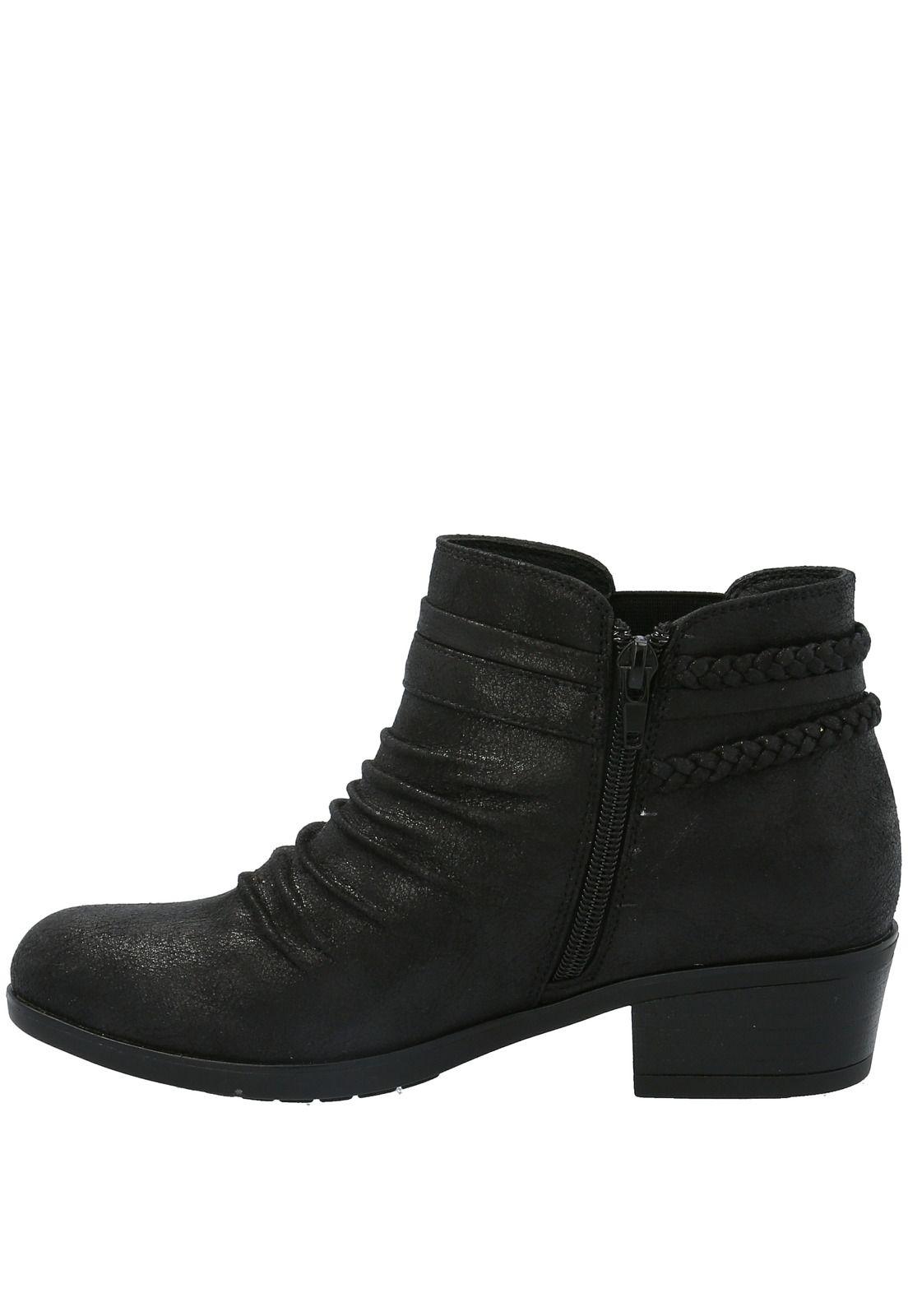 Botin Mujer Manny Negro-4