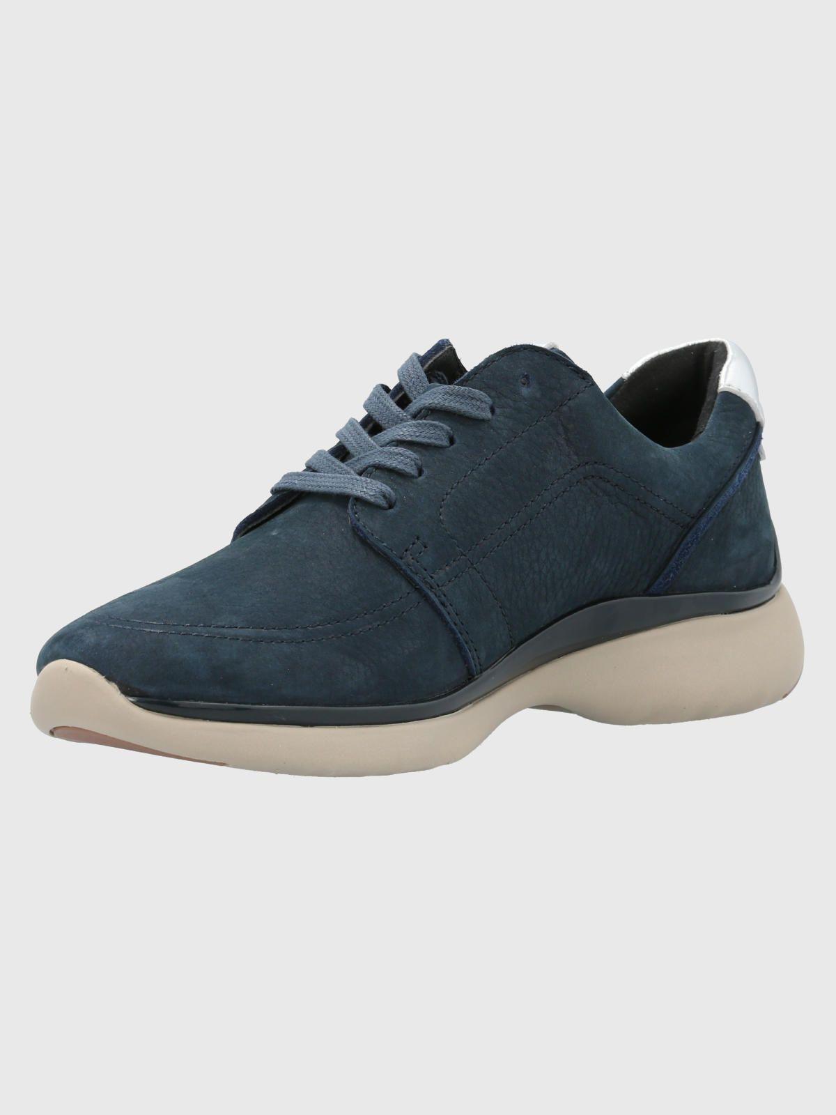 Zapatilla Cuero Mujer Goss Azul-5