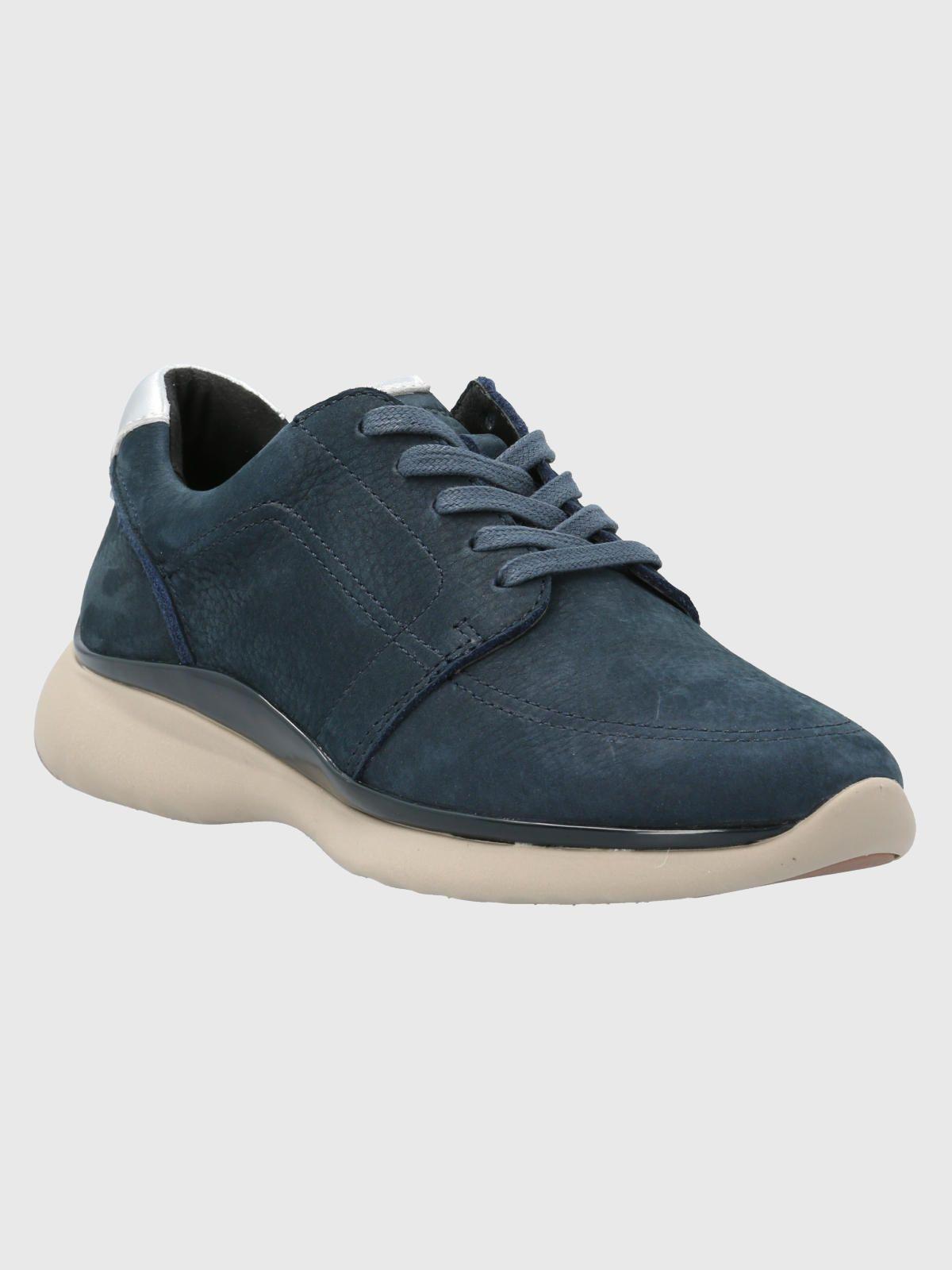 Zapatilla Cuero Mujer Goss Azul-0
